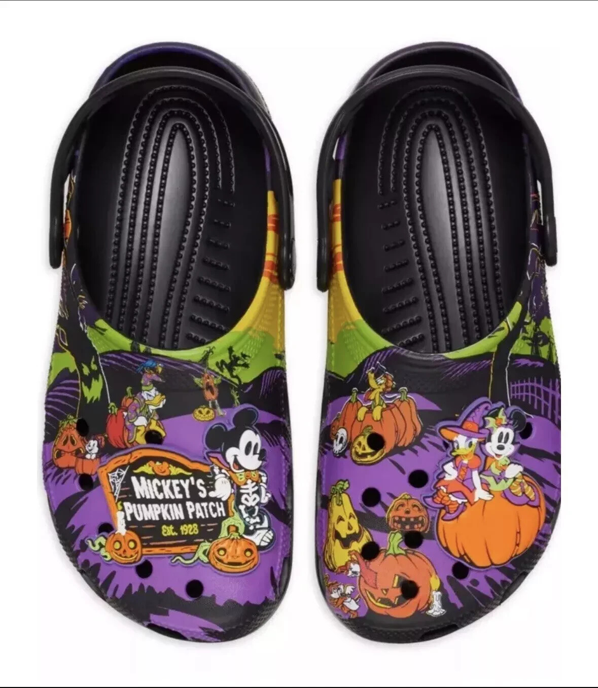Disney Parks Mickey Mouse Halloween Crocs 2024 Size 7 Women’s NEW WDW