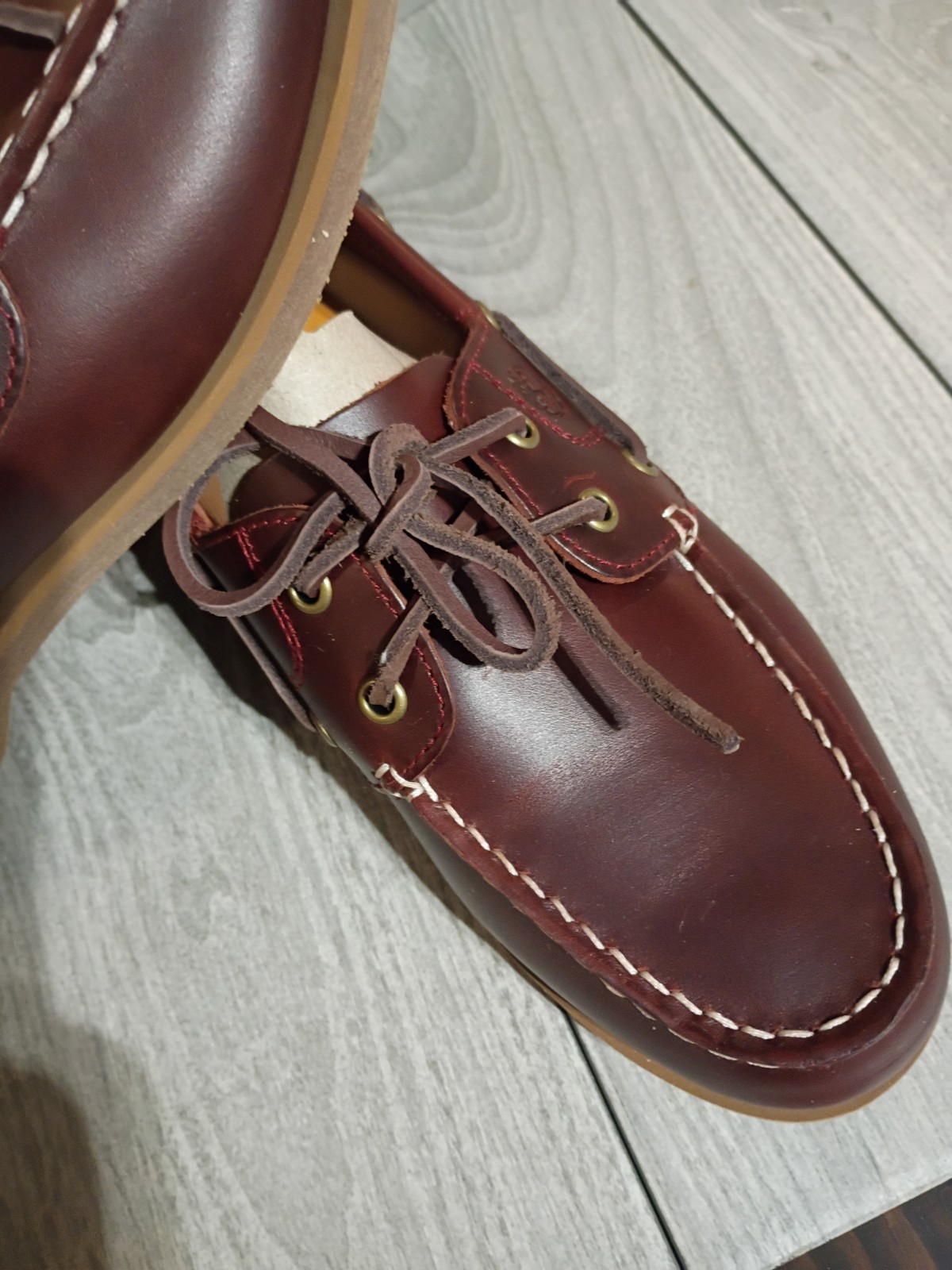 Women’s Timberland Premium Cedar Bay Boat Shoe Burgandy Sz 7.5 New In Box