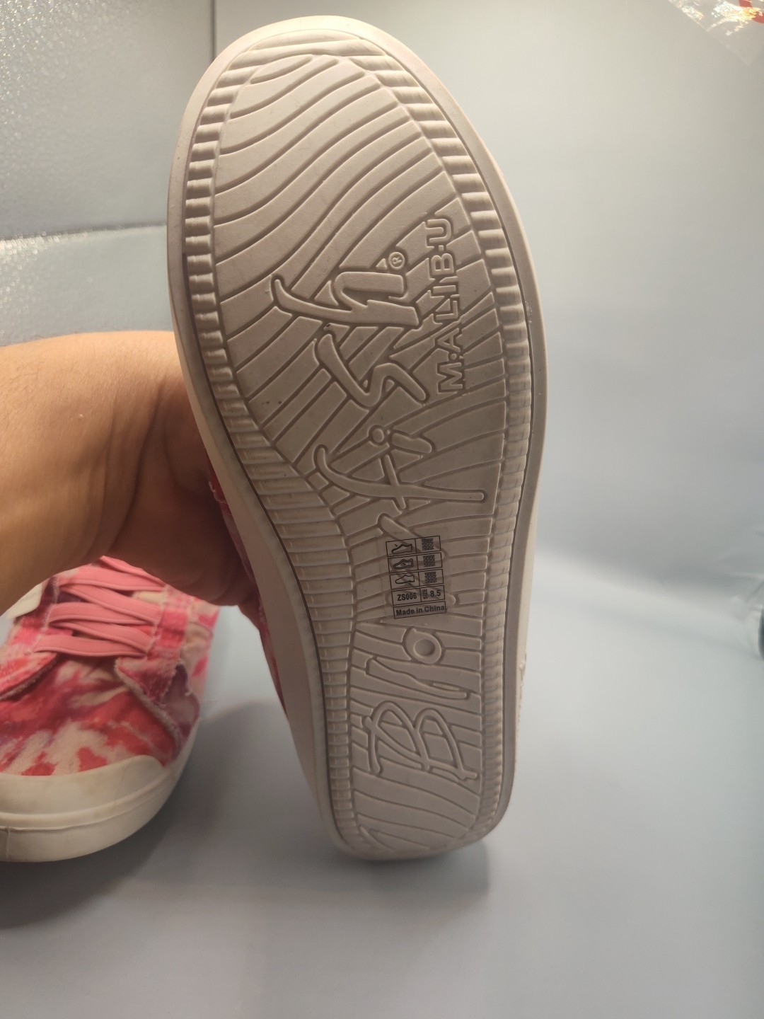 Blowfish Malibu Super foam Pink Rainwater Tie Dye Sneaker Slip On Shoes Size 8.5