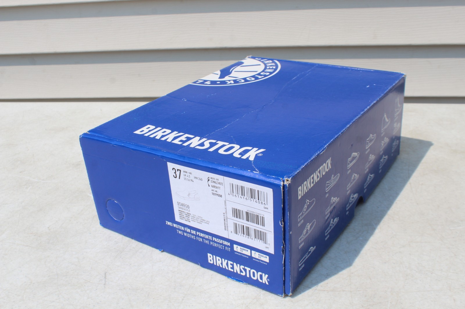 Birkenstock Oswego Color Sandcastle EU 37 US W7 M4 Narrow Fit NEW WITH BOX