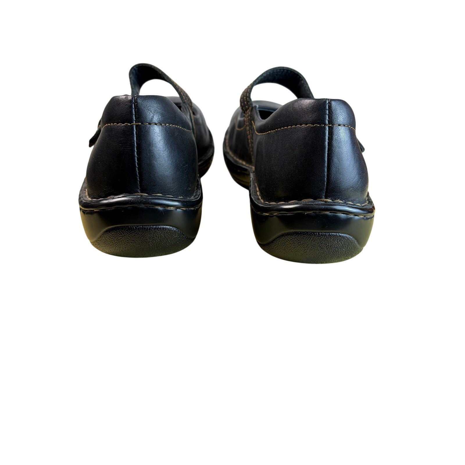 Born Black Leather Mary Jane Shoes Womens 9.5 Comfort Commuter Work