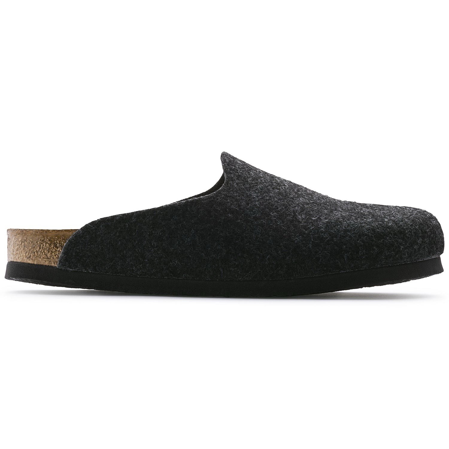 VEGAN Birkenstock Amsterdam Womens Size 38 Dark Gray Felt Clog Mule Comfort