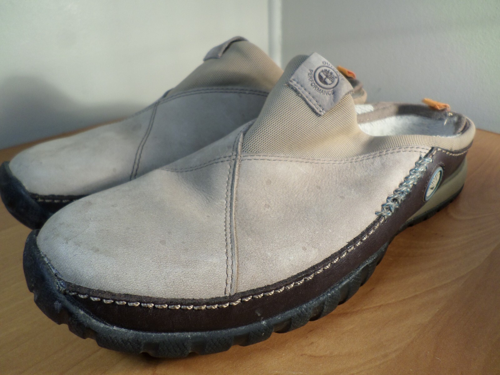 Timberland Smartwool Women’s Size 7.5 Tan Suede Slip On Shoes – Nice – Fast Ship