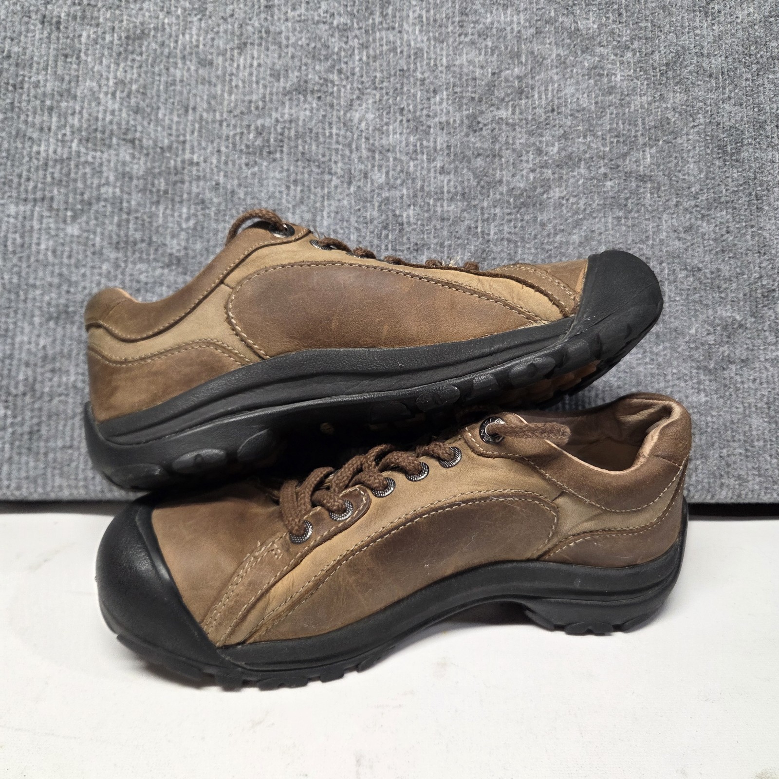 Keen Presidio Shoes Women’s 7 Brown Leather Comfort Walking Hiking Sneakers