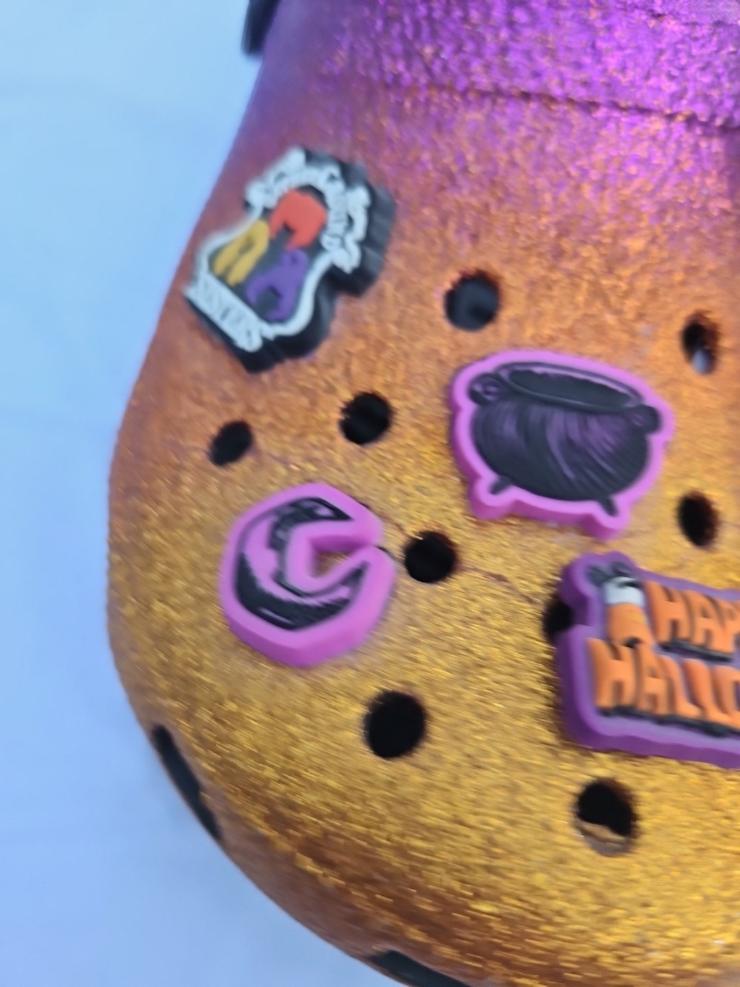CROCS DISNEY HOCUS POCUS Glitter Classic Halloween Clogs Jibbitz M4 W6
