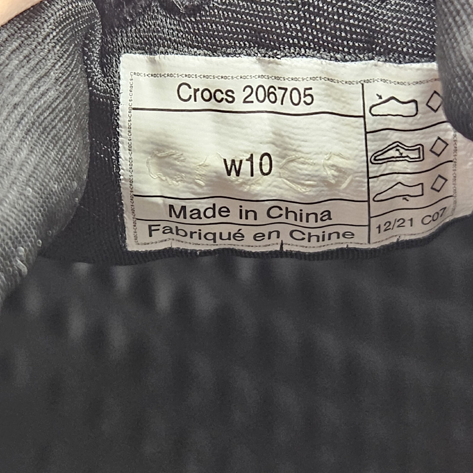 Crocs Shoes Womens Size 10 Black LiteRide 360 Pacer Lace Casual Sneakers 206705