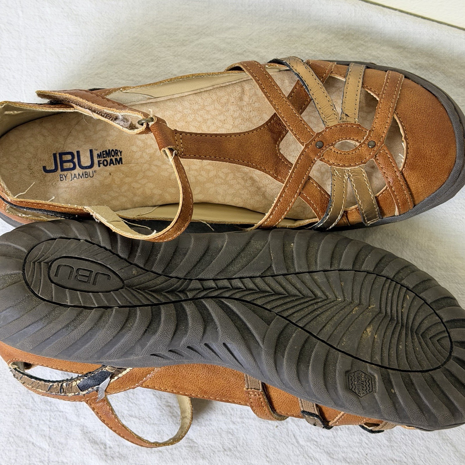 JBU by Jambu Shoes Womens Size 9M Dove Mary Jane Brown Copper T Strap