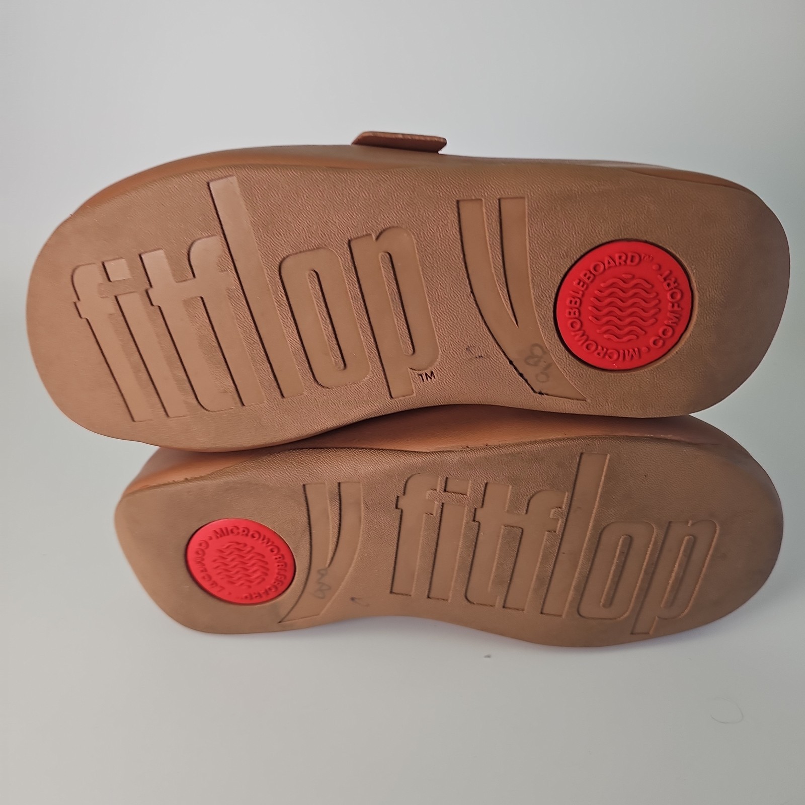 FitFlop Shuv Leather Buckle Clog Shoe Women EU 38 US 7 Wedge Slide Slip On Mule
