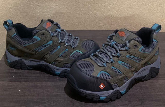 MERRELL Moab Vertex Vent Composite Safety Toe Women’s Work Shoes J11582 size 6 M