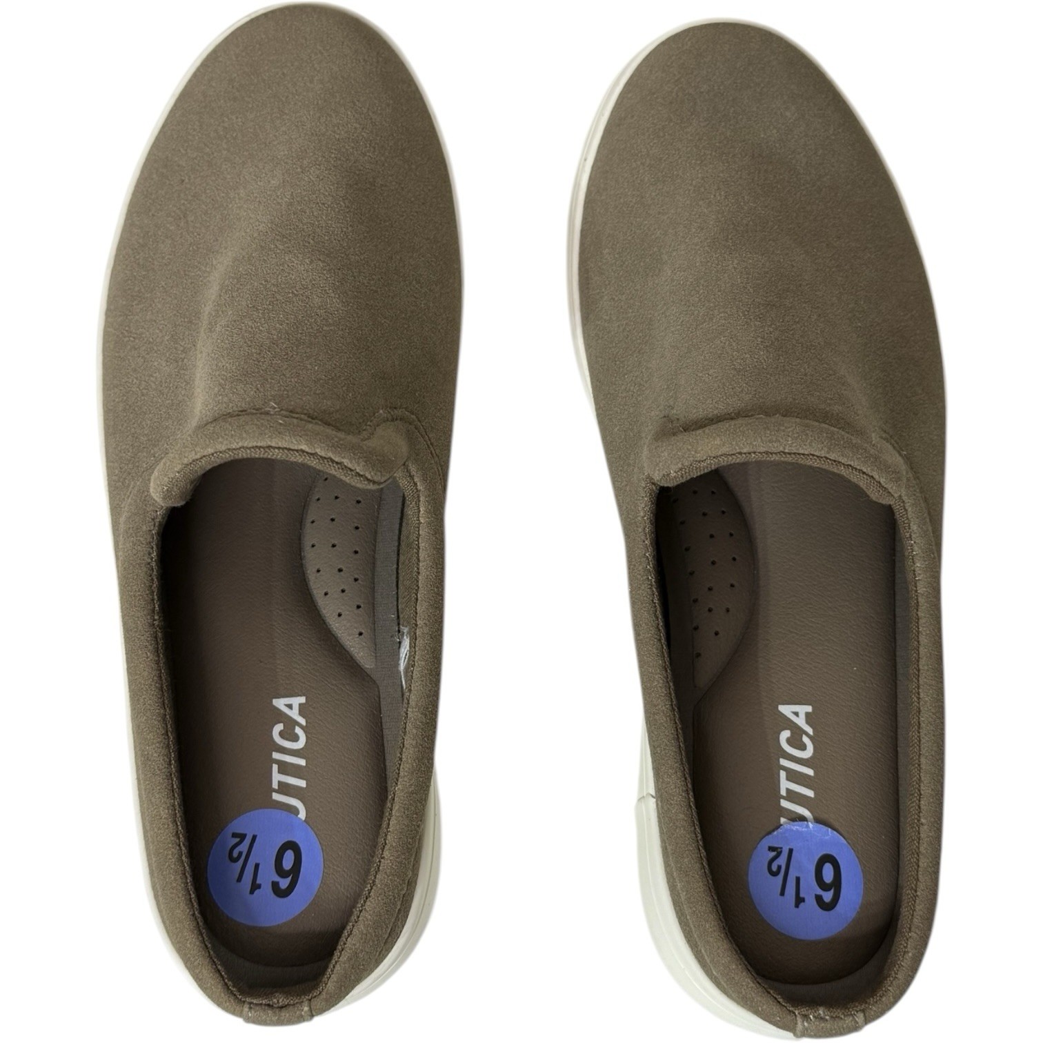 Nautica Lostridge Dark Buckskin Slip On Shoes Comfort Womens 6.5