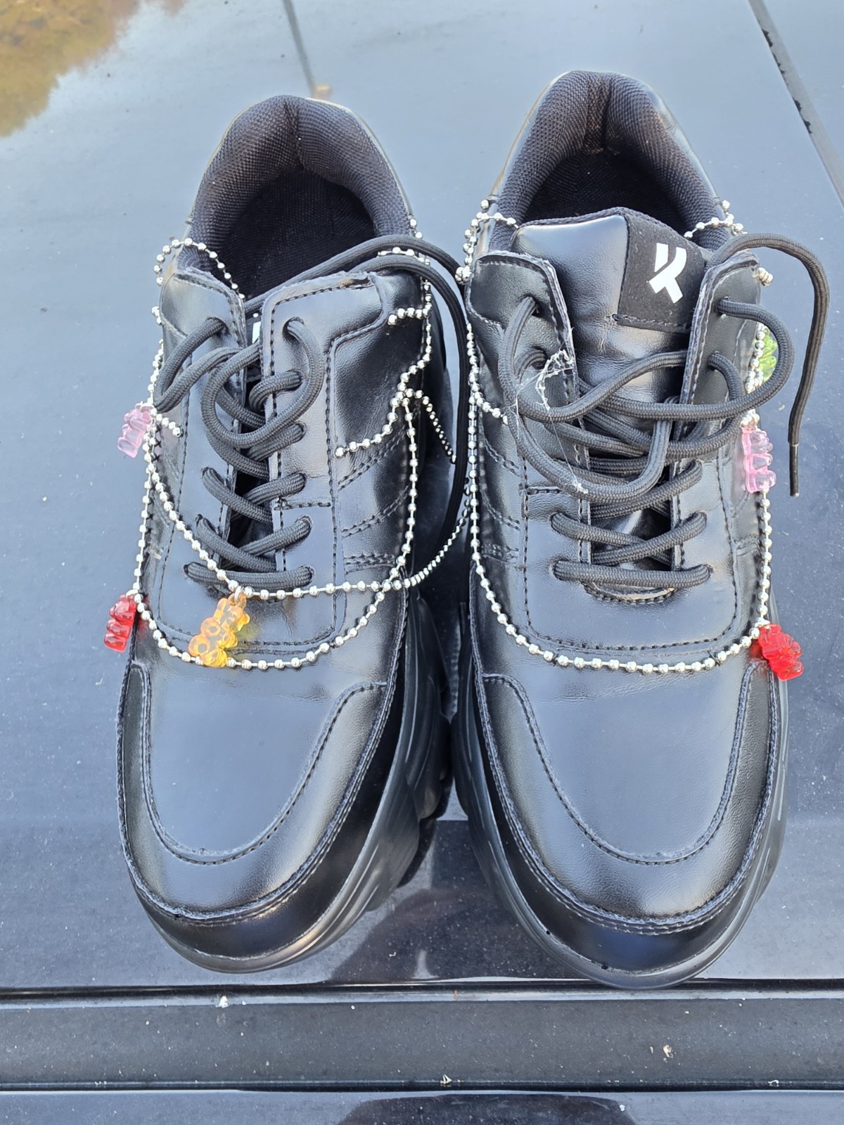 KOI Jinxxy Gummy Bear Black Shoes