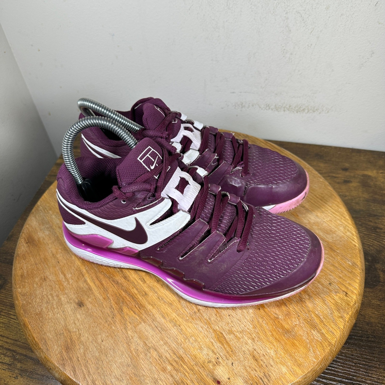 Nike Court Air Zoom Vapor X Womens Tennis Shoes Burgundy AA8027-603 Sneakers 7