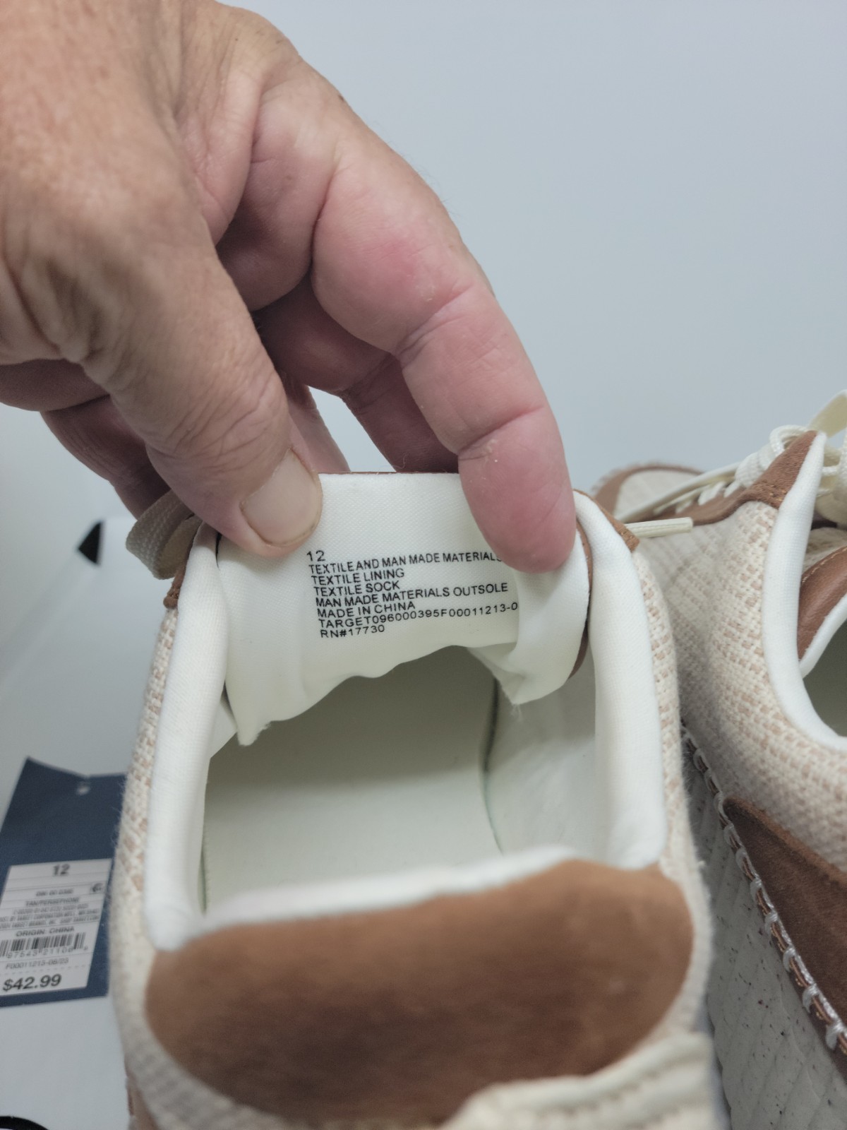 Universal Thread Womens Persephone Casual Fashion Sneakers Tan Size 12