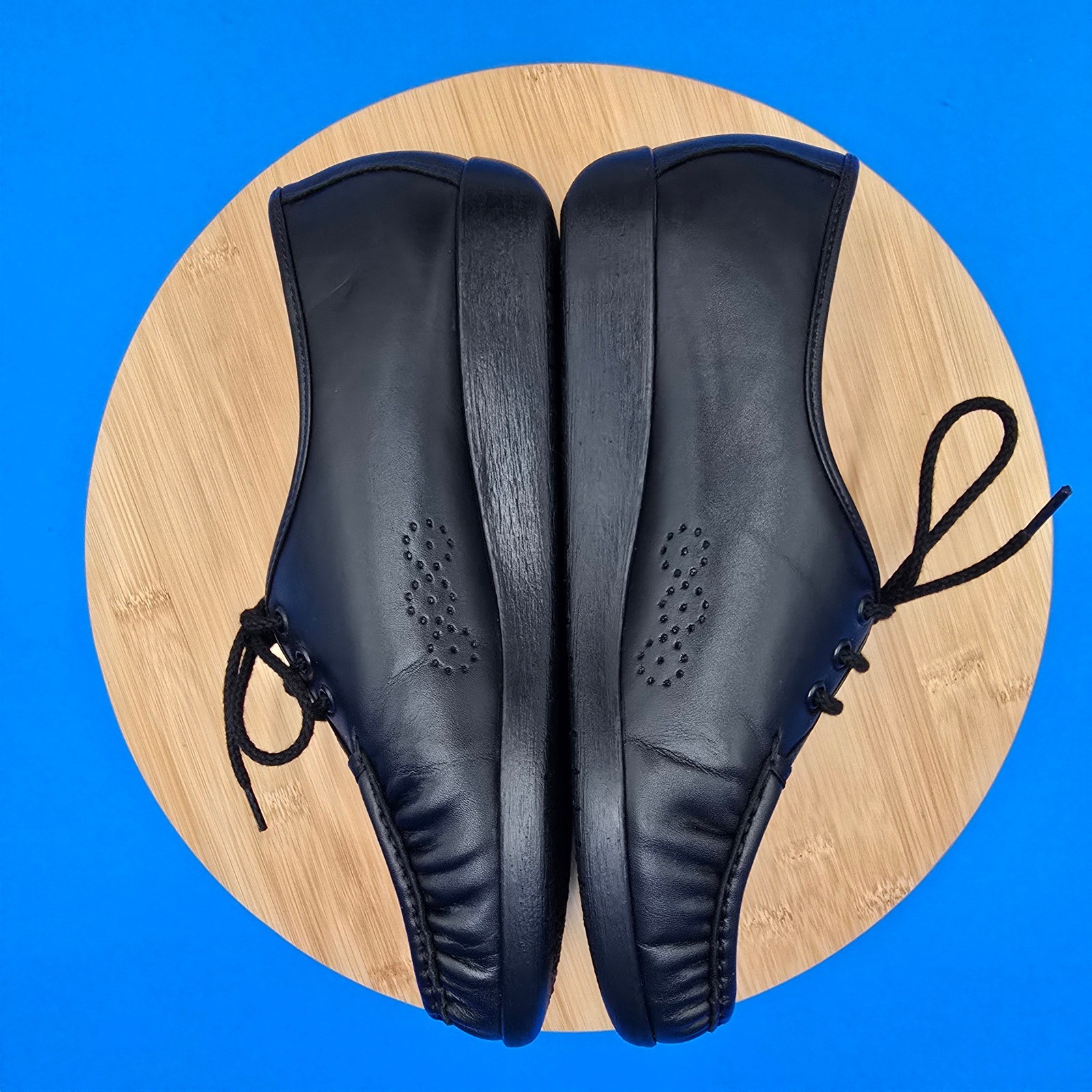 SAS Handsewn Genuine Leather Black Comfort Oxford Shoes Women’s NWOB 9.5WW