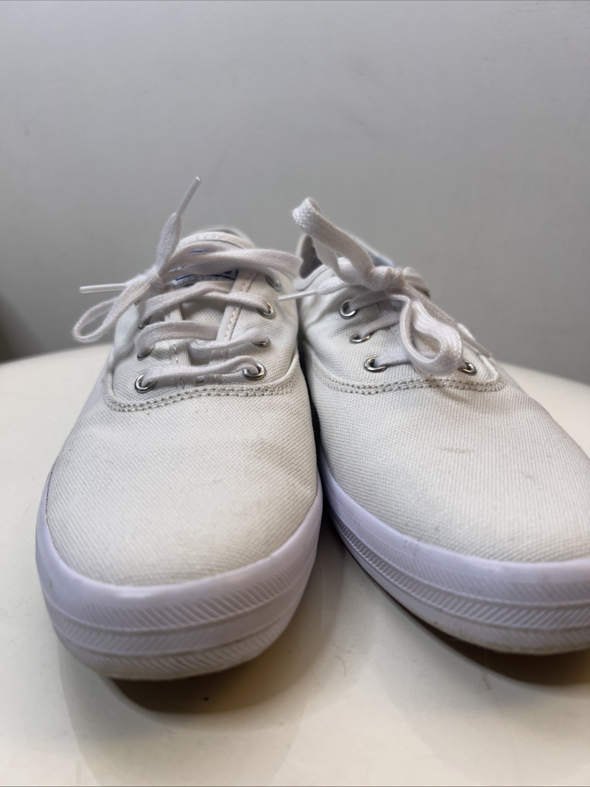 KEDS White Lace Up Sneakers WF34000 Canvas Champion Oxford Women’s 9.5