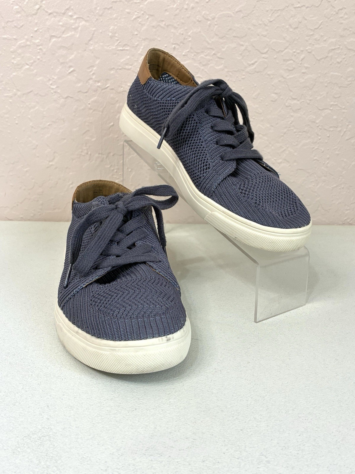 Lucky Brand Luika Fabric Lace-Up Casual Sneakers Womens 8 Blue Rubber Sole