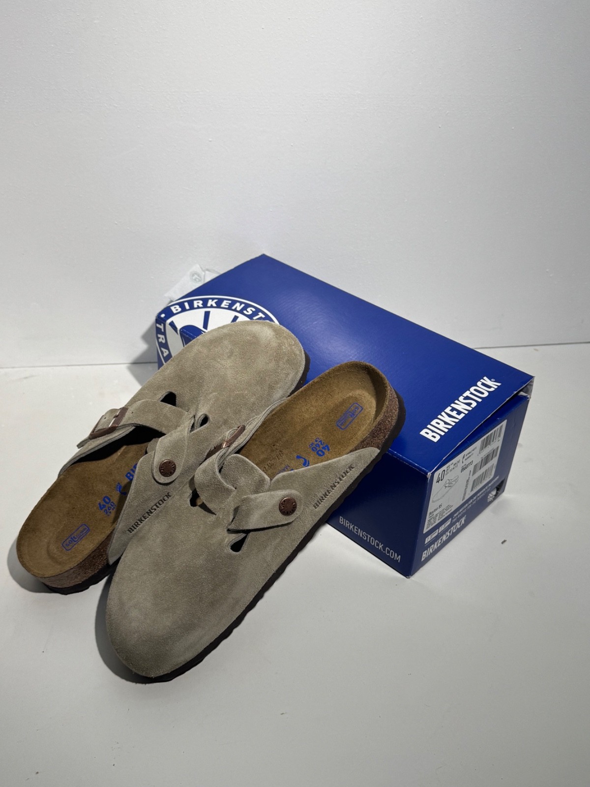 Birkenstock Boston BS Taupe Clog Narrow Fit Size 40 women’s US 9 BRAND NEW