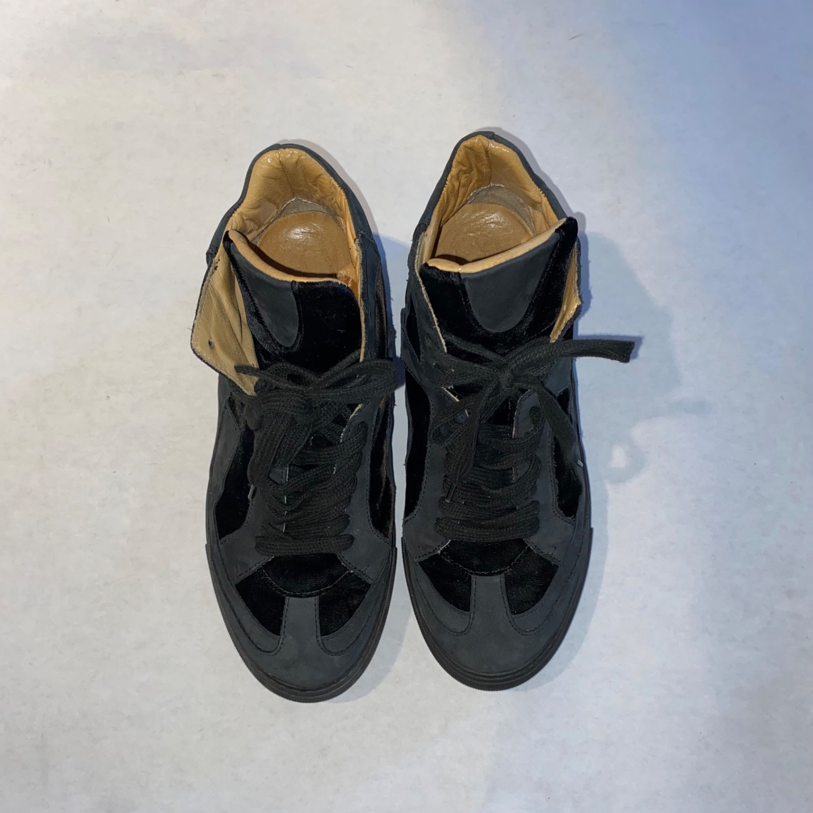MM6 Maison Martin Margiela Cutout High Top Sneakers, Made in Italy, Size EU 37.