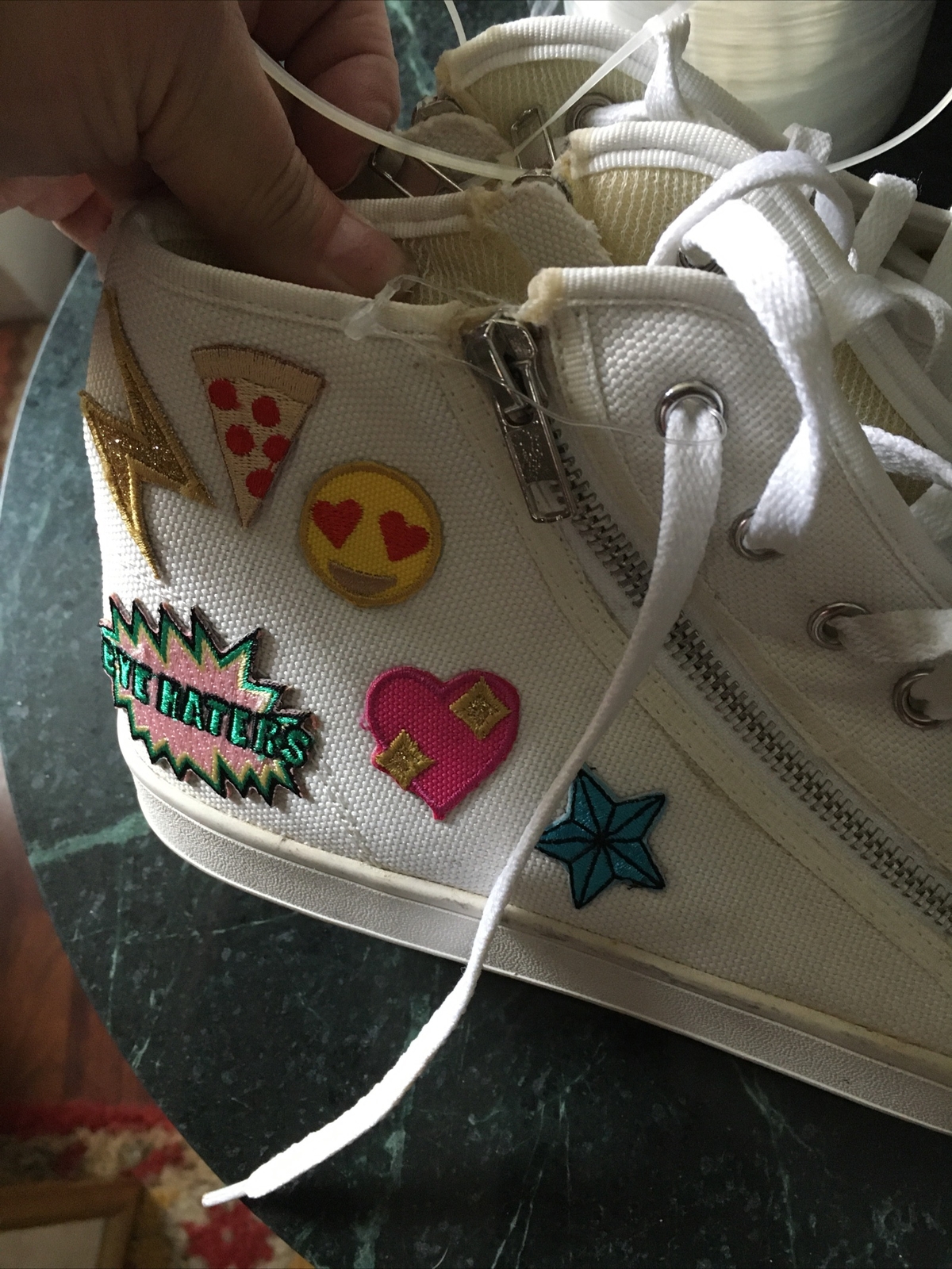 Cobrah Hi Top Emoji Sneakers Size 10