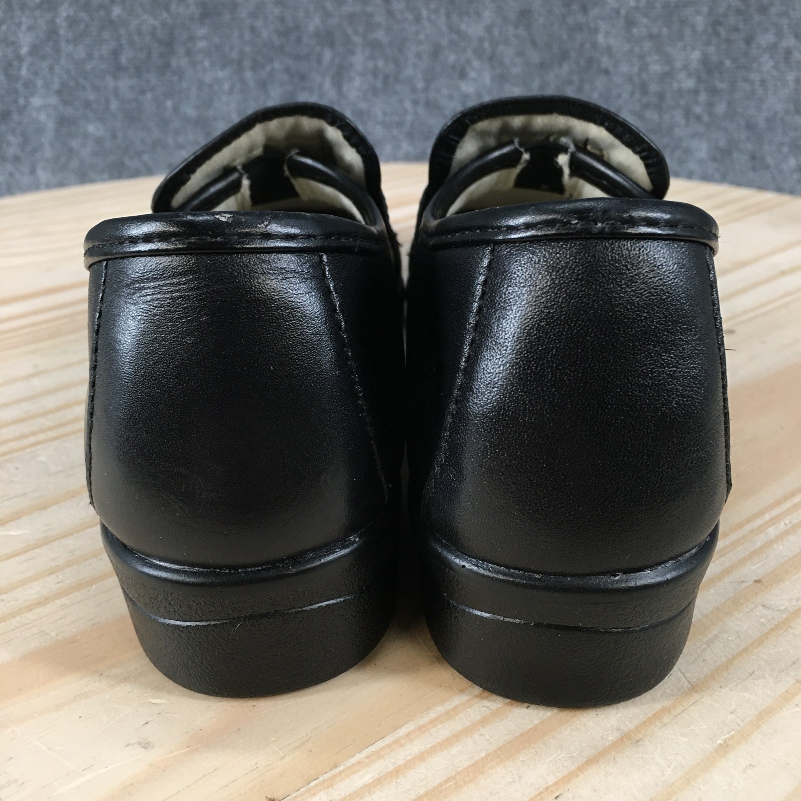 Softspots Venus Lite Shoes Womens 8.5 Narrow Loafer Slip On Casual Leather Black