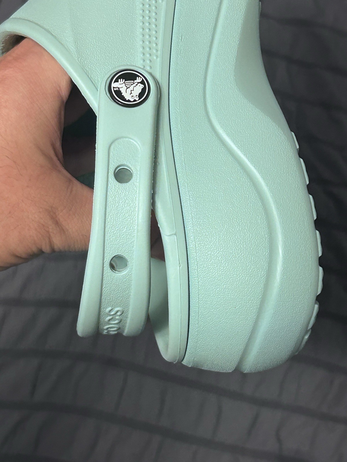 Crocs Baya Platform Clogs Seafoam Womens Sz 9 Beach Walking Park Pool Snap Back