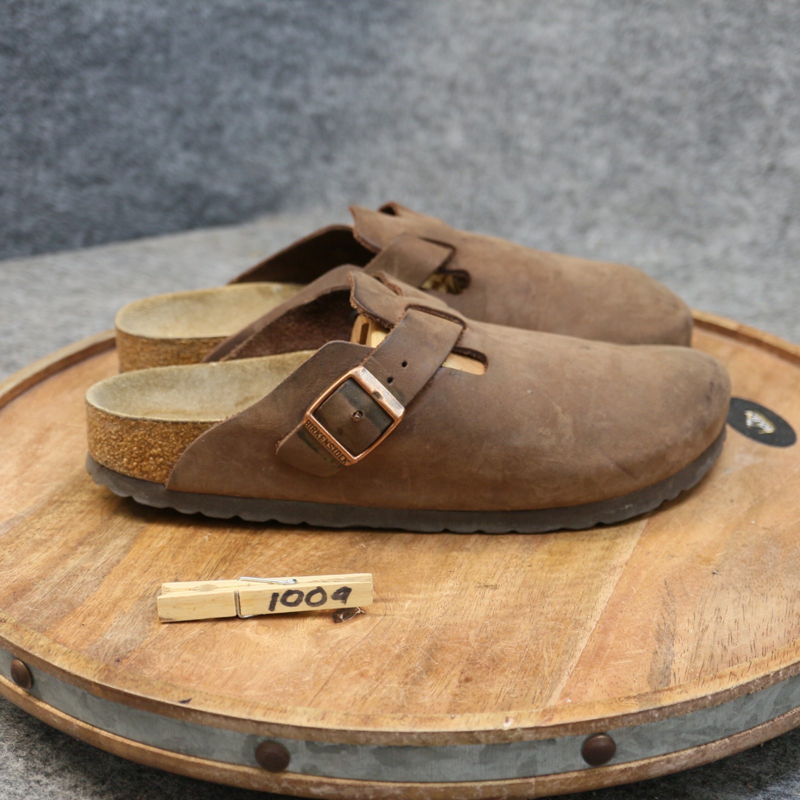 Birkenstock Boston Oiled Leather Soft Footbed Clogs Habana Brown Women 38 US 7 N