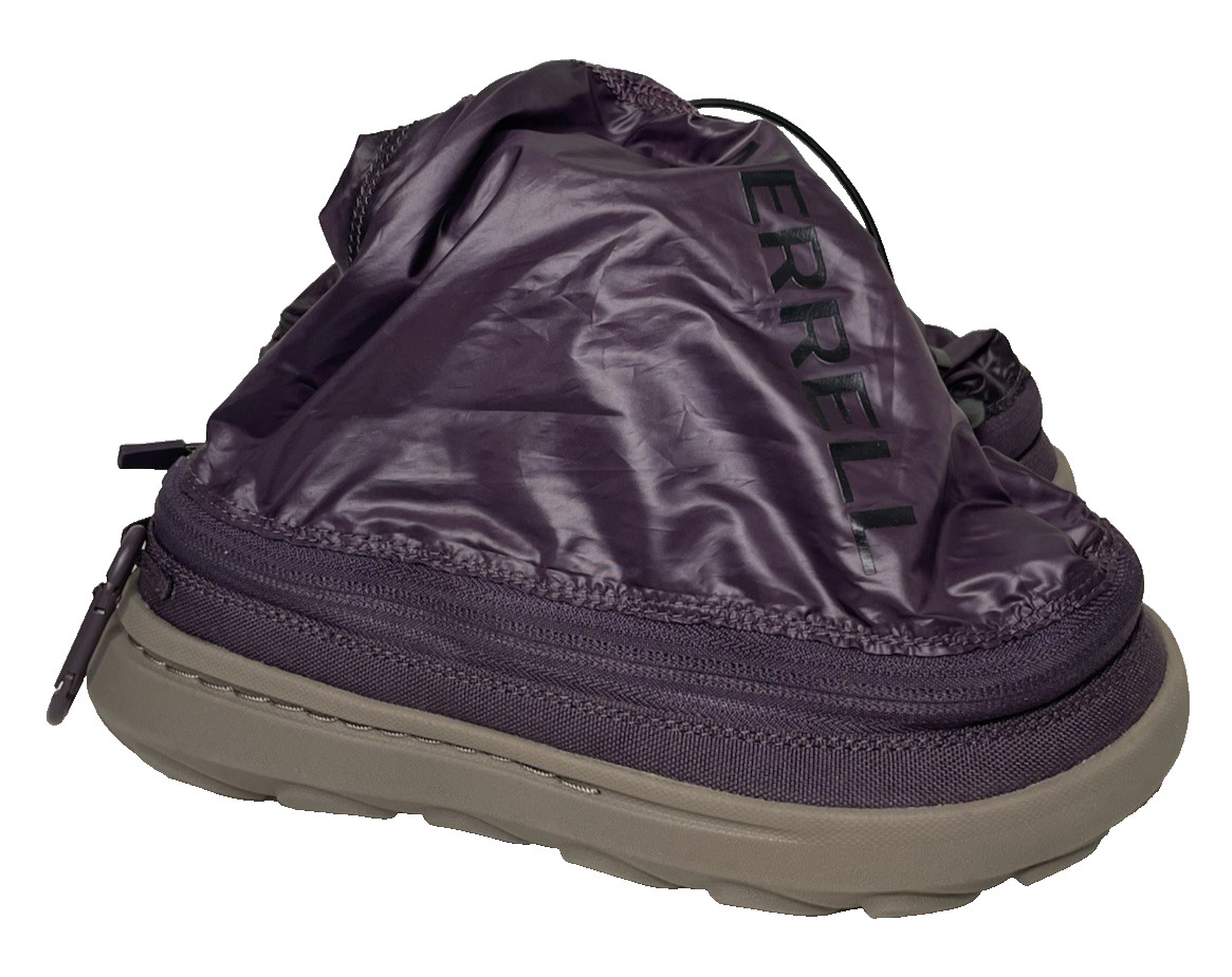Merrell Hut Moc 2 1TRL Womens 8 Purple Ripstop Nylon Zip Packable Slip On Shoes