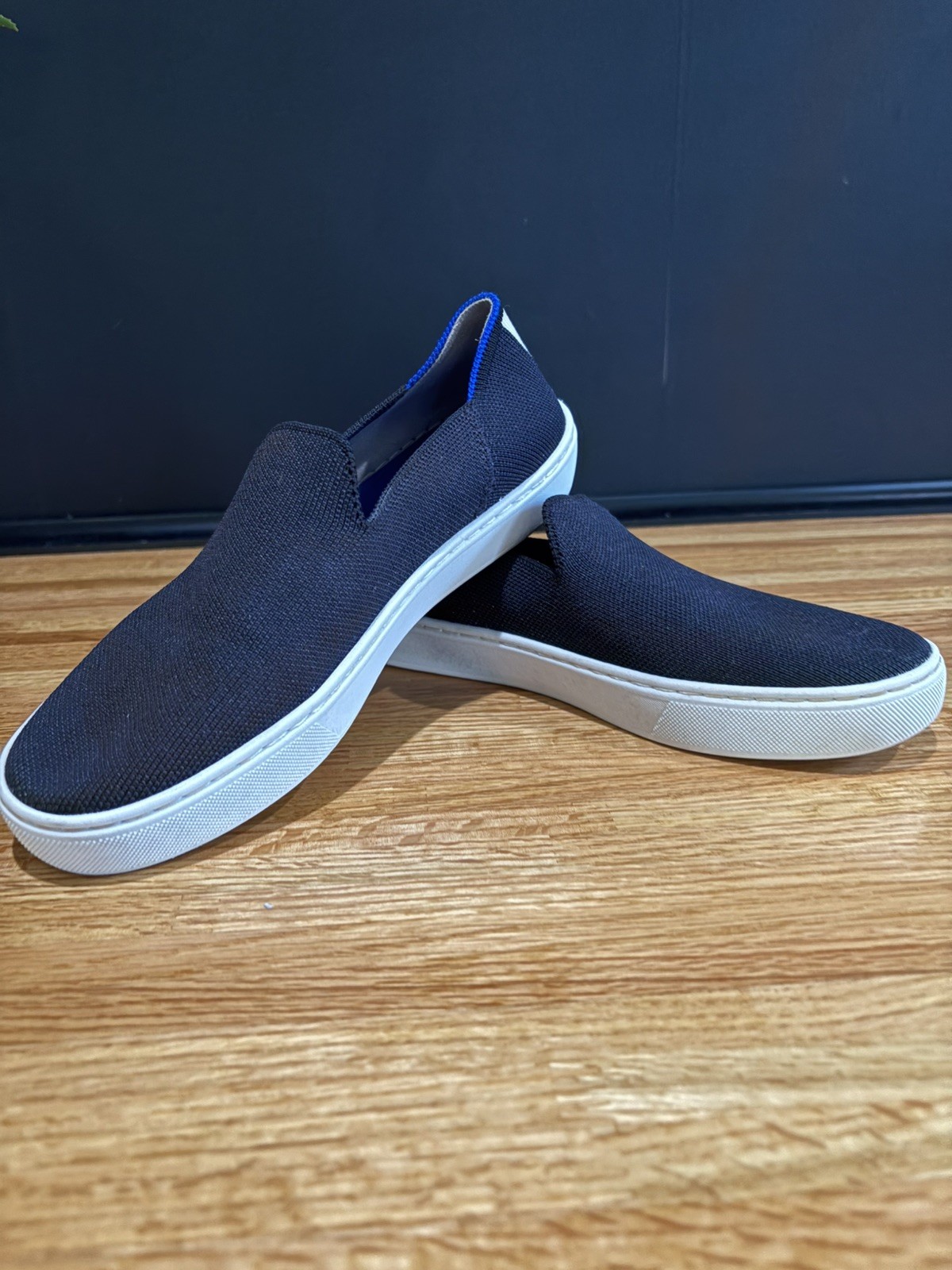 Rothy’s The Original Black Slip-On Sneakers Women’s Size 6 1/5 Machine Washable