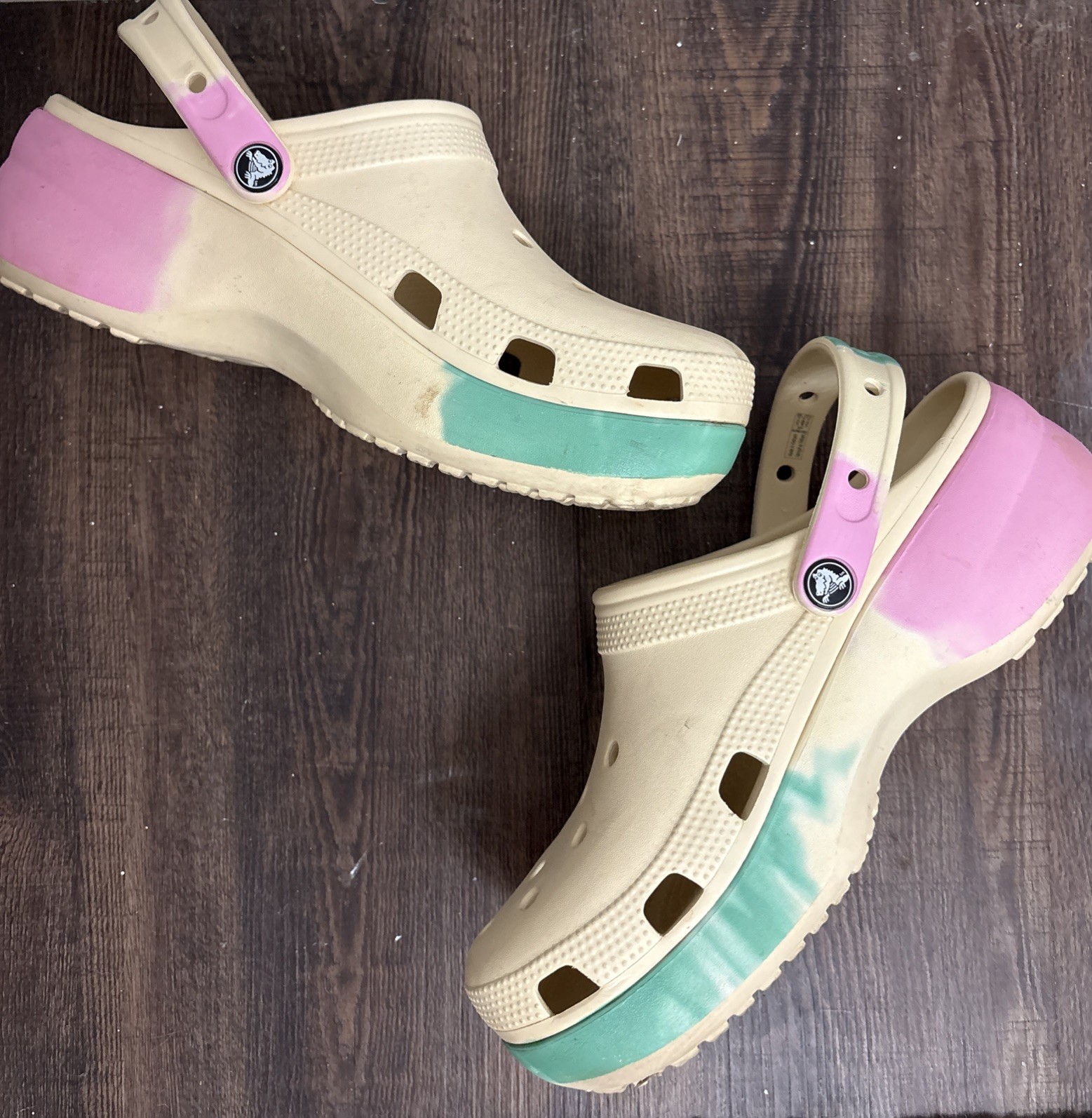 Crocs PLatform Clogs Sandals Ombré Women’s 10