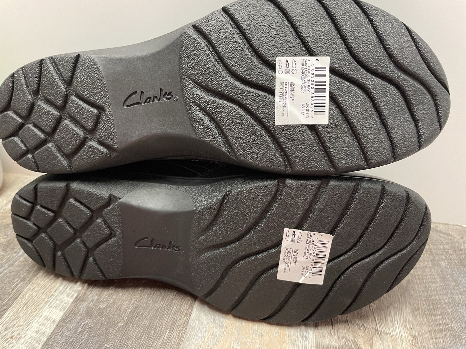 CLARK’S COLLECTION Carleigh Ray Women’s Size 9M Side Zip Leather Brown Shoes New