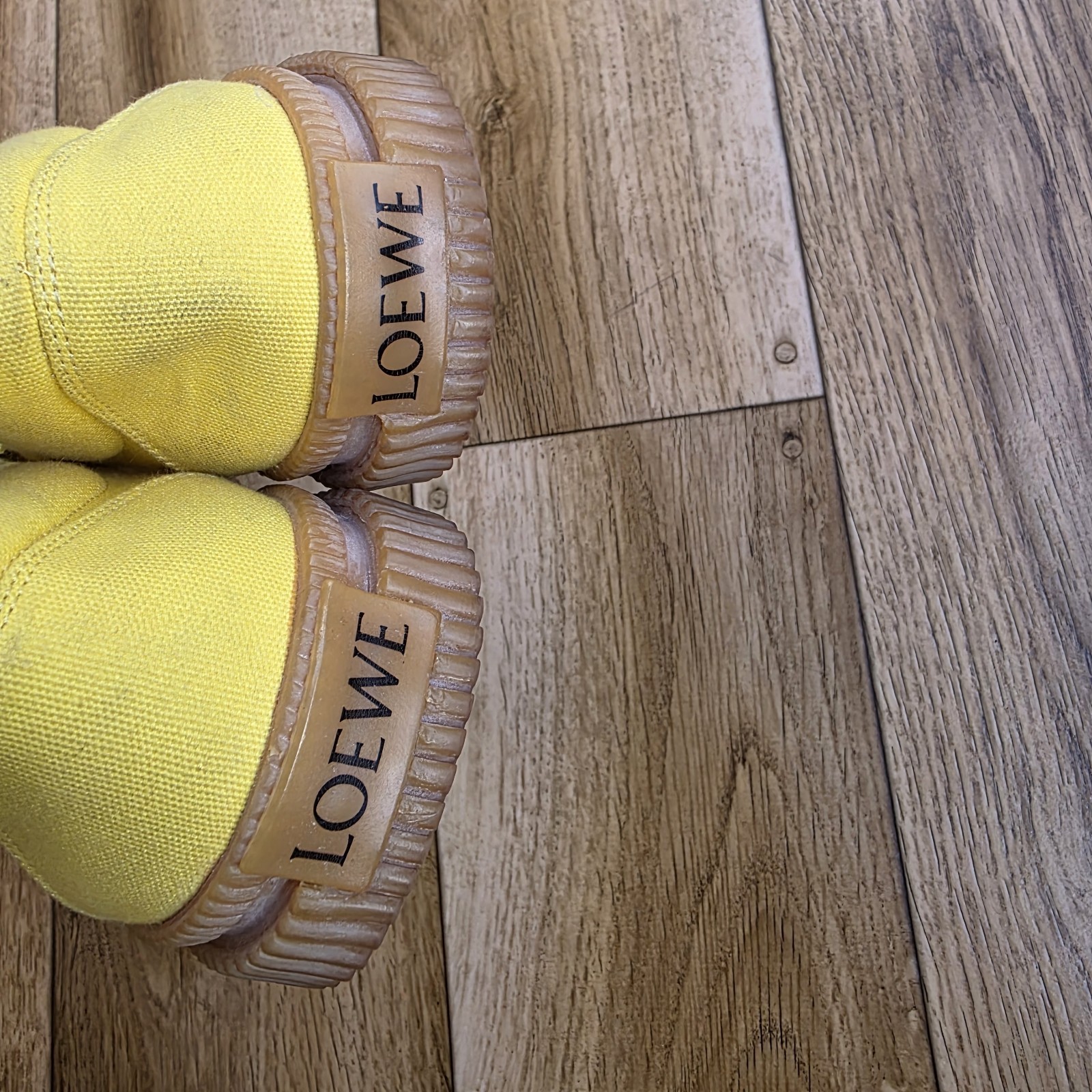 LOEWE ANAGRAM CLOTH TRAINERS SIZE 38 EU, 7.5 US, 5 UK