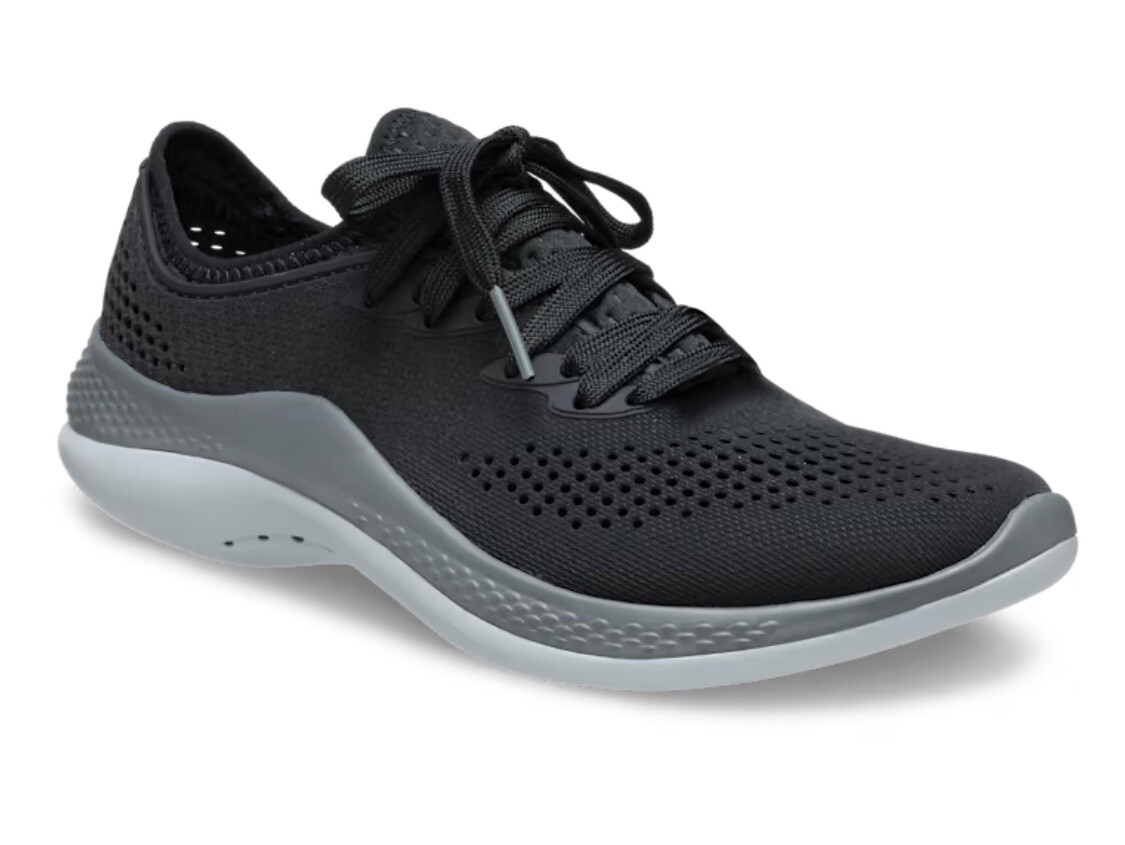 Crocs LiteRide Pacer Black Lace Up Shoes 206705 Women’s Size 6, New