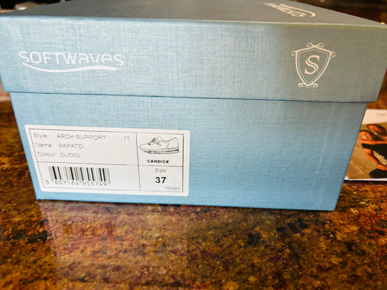 Softwaves Candice Cognac Size 6/37 NIB-Direct from Portugal