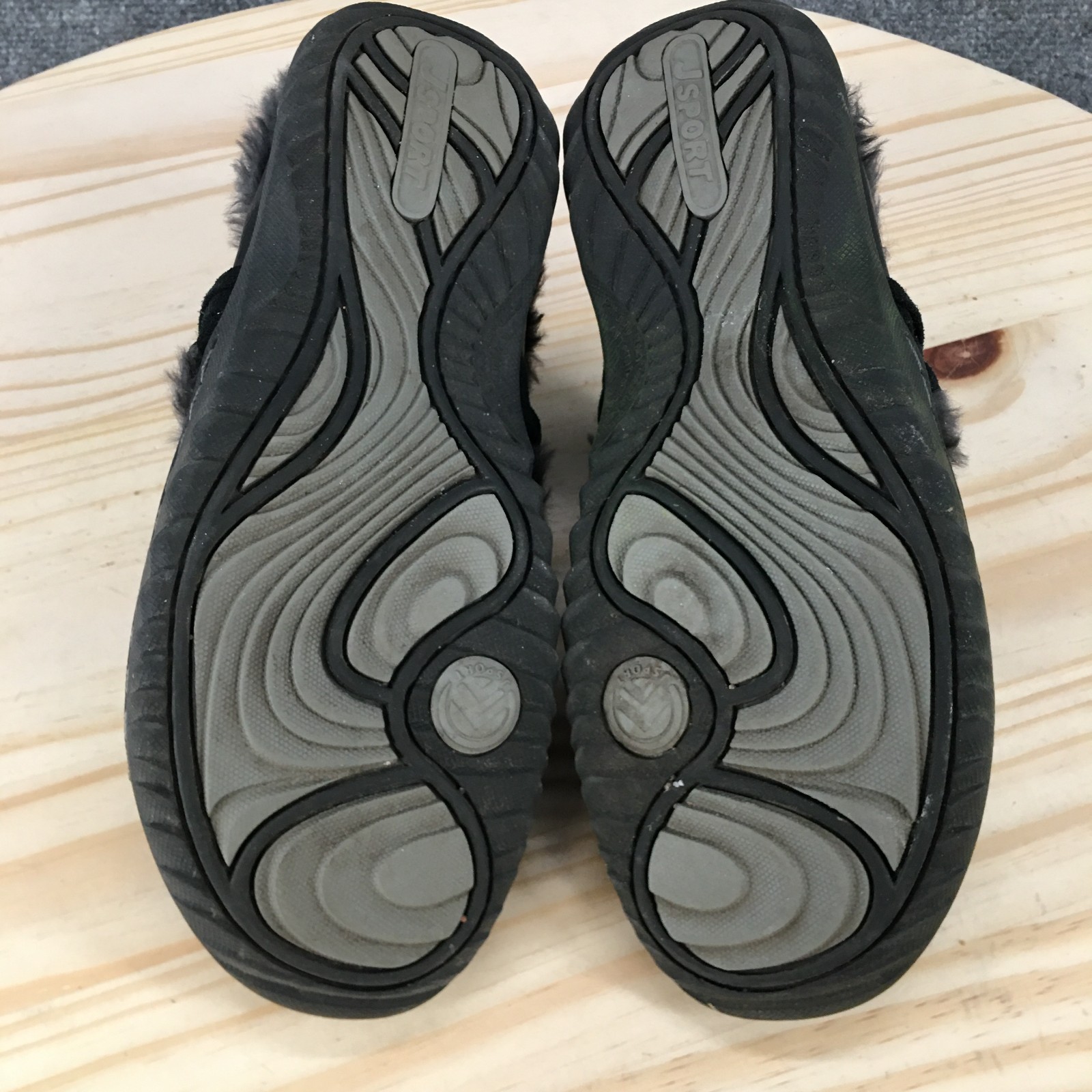 Jsport by Jambu Shoes Womens 6 M Holiday Clogs Black Leather Closed Toe Comfort