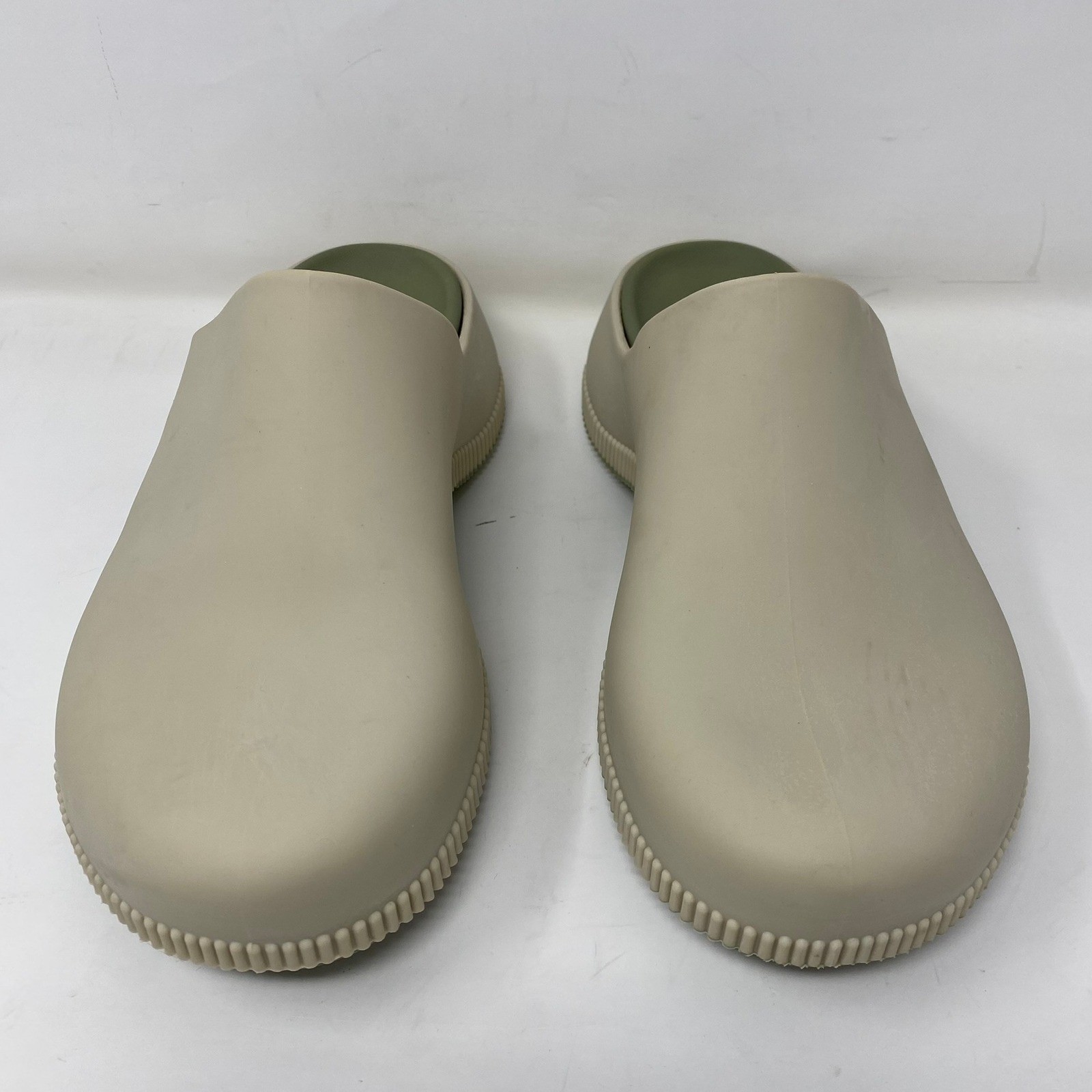 Cougar Women Clog Shoes Sz 10 Beige Olive Green Rubber Slip On Platform Gorpcore