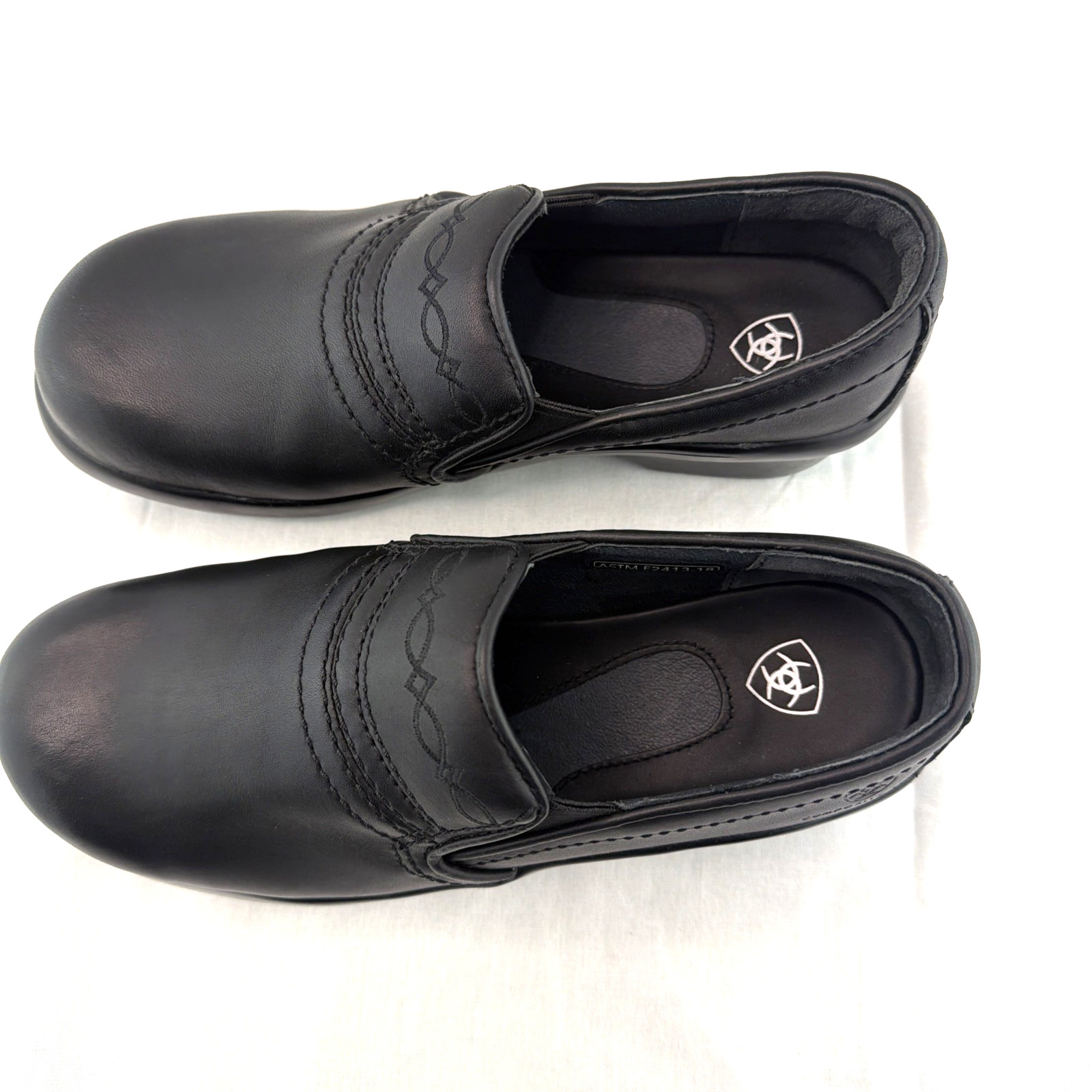 ARIAT Work Expert Safety Clogs SD Women’s Sz 7 C WIDE Black Composite Toe