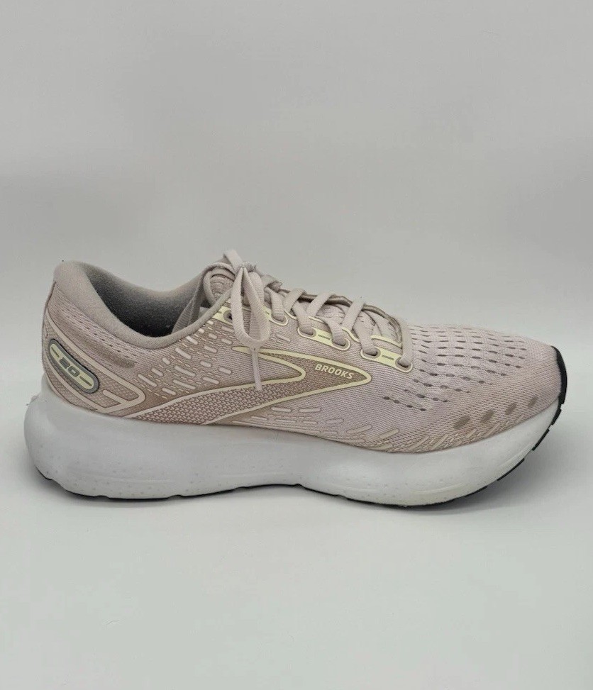 Brooks Glycerin GTS 20 Womens Sz 10.5 B Light Pink Running Shoes Sneakers -Read