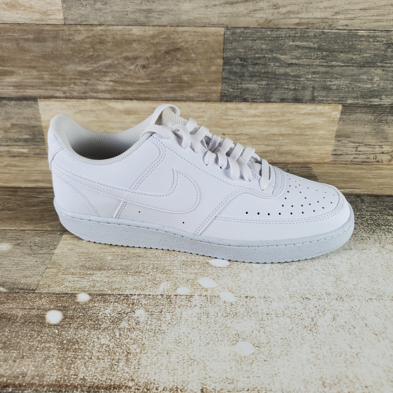 Nike Court Vision Low Next Nature Womens Shoes Sz 11 White Lace Up Sneakers