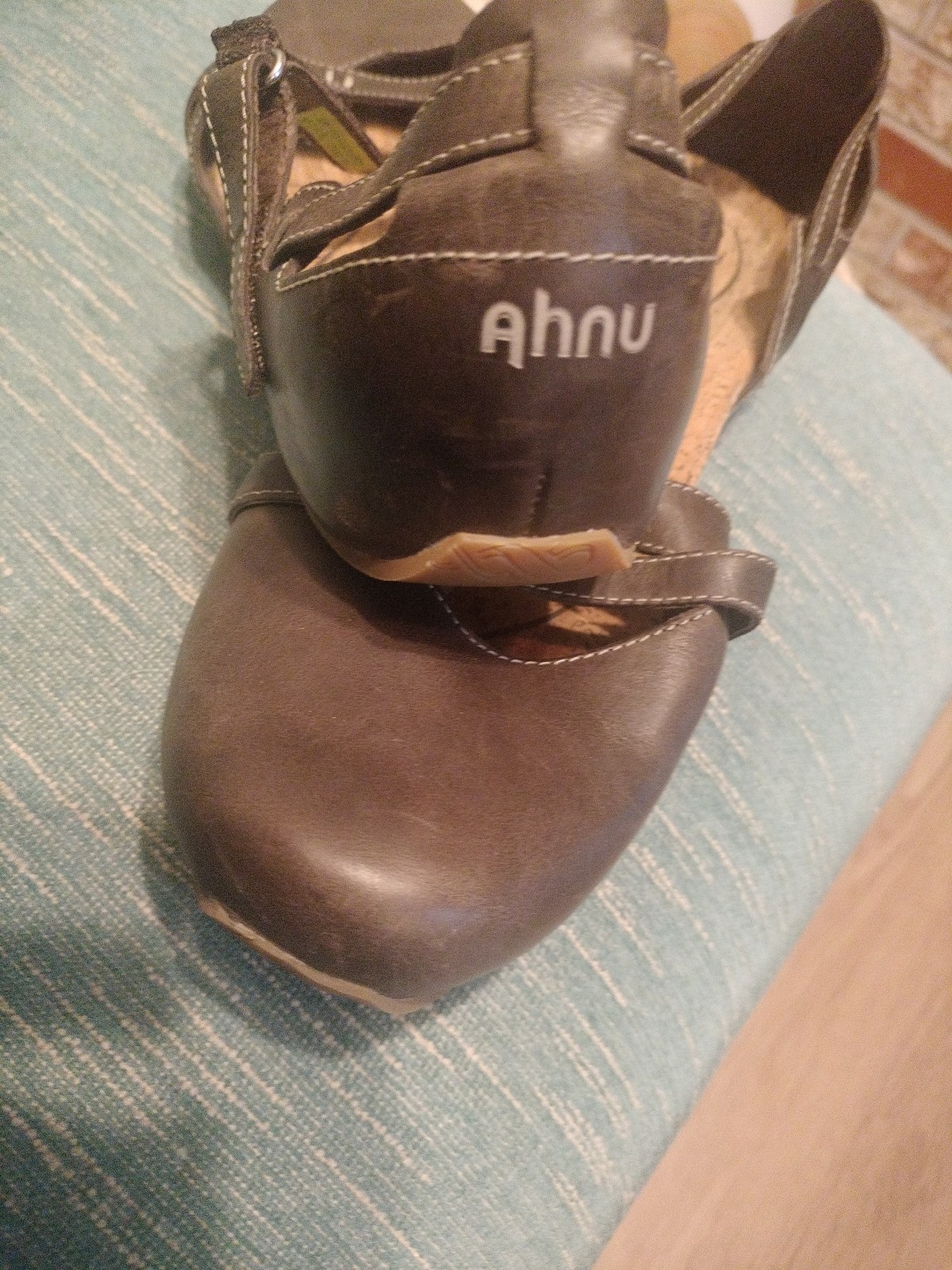 Ahnu Teva Tullia Women’s Sz 10 1/2 Ballet Flats Strappy Brown Arch Support