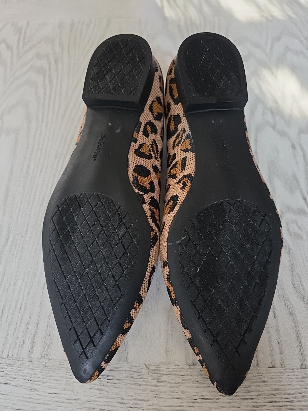 BELLA VITA Mireya Pointed-toe Flat Leopard Print Stretch Rothy’s Dupe Size 12N