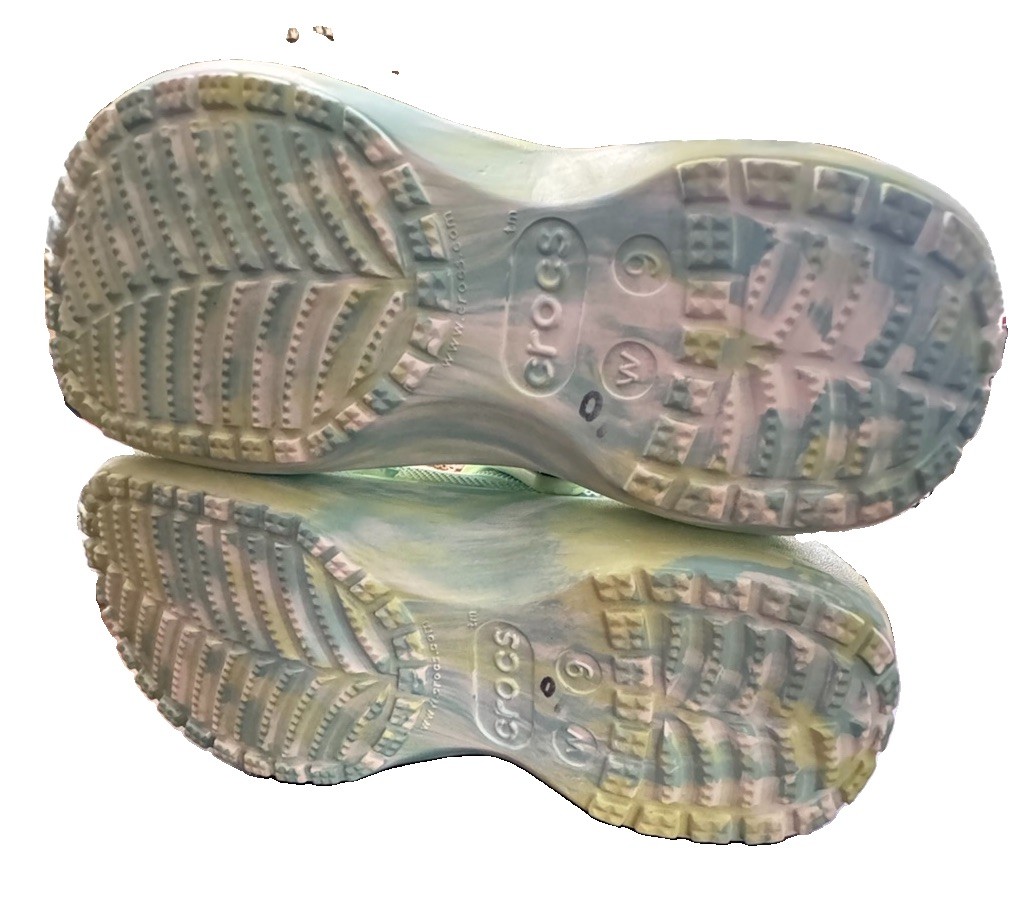 Women’s Tie Dye Crocs Size 9