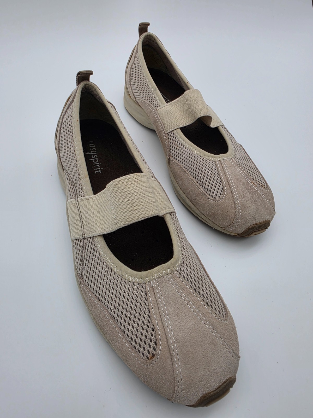 Easy Spirit Esairion Women’s 8.5 Mary Jane Gray Comfort Casual Slip On Shoes