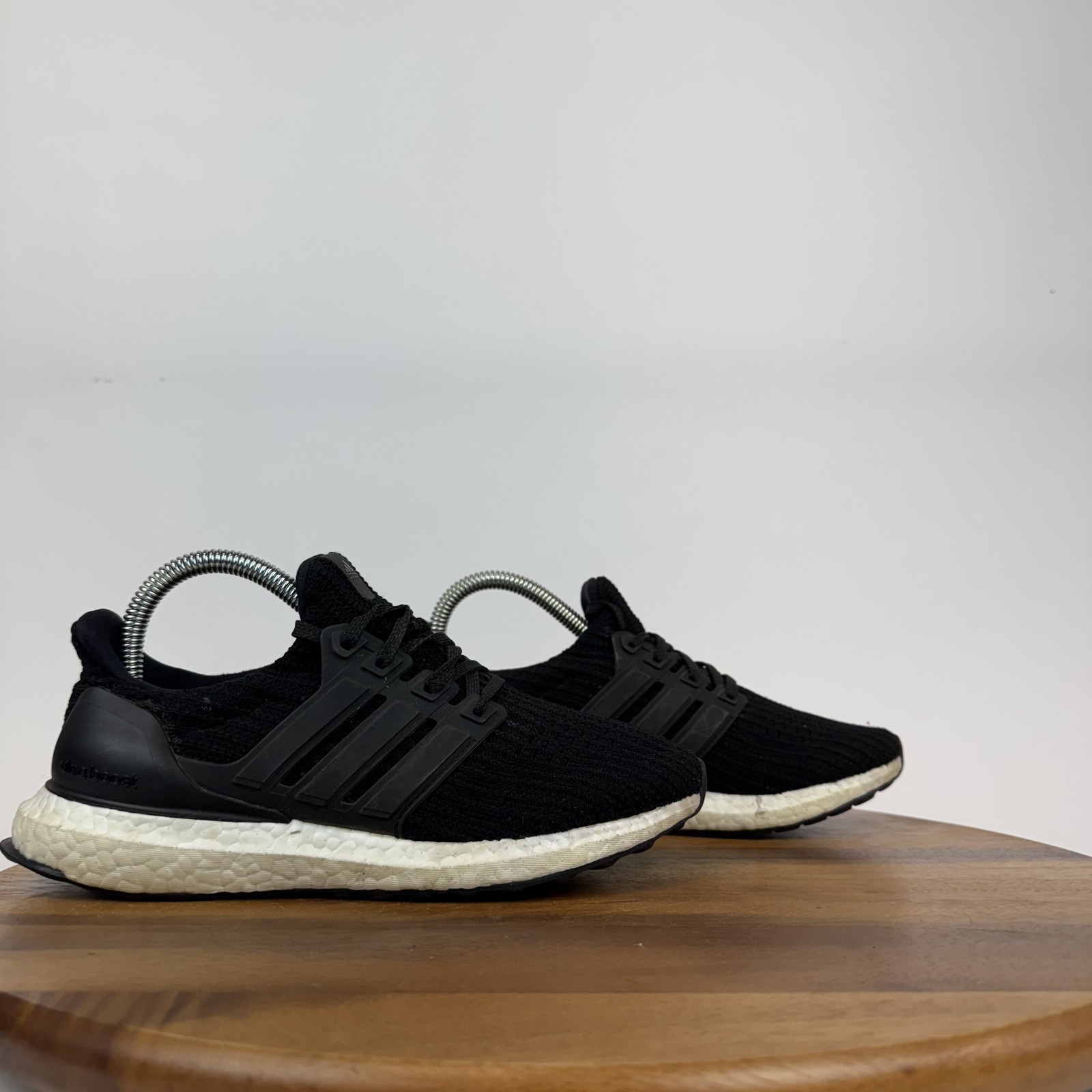Womens Adidas Ultraboost 1.0 Black White Athletic Running Sneakers Size 6 M GUC