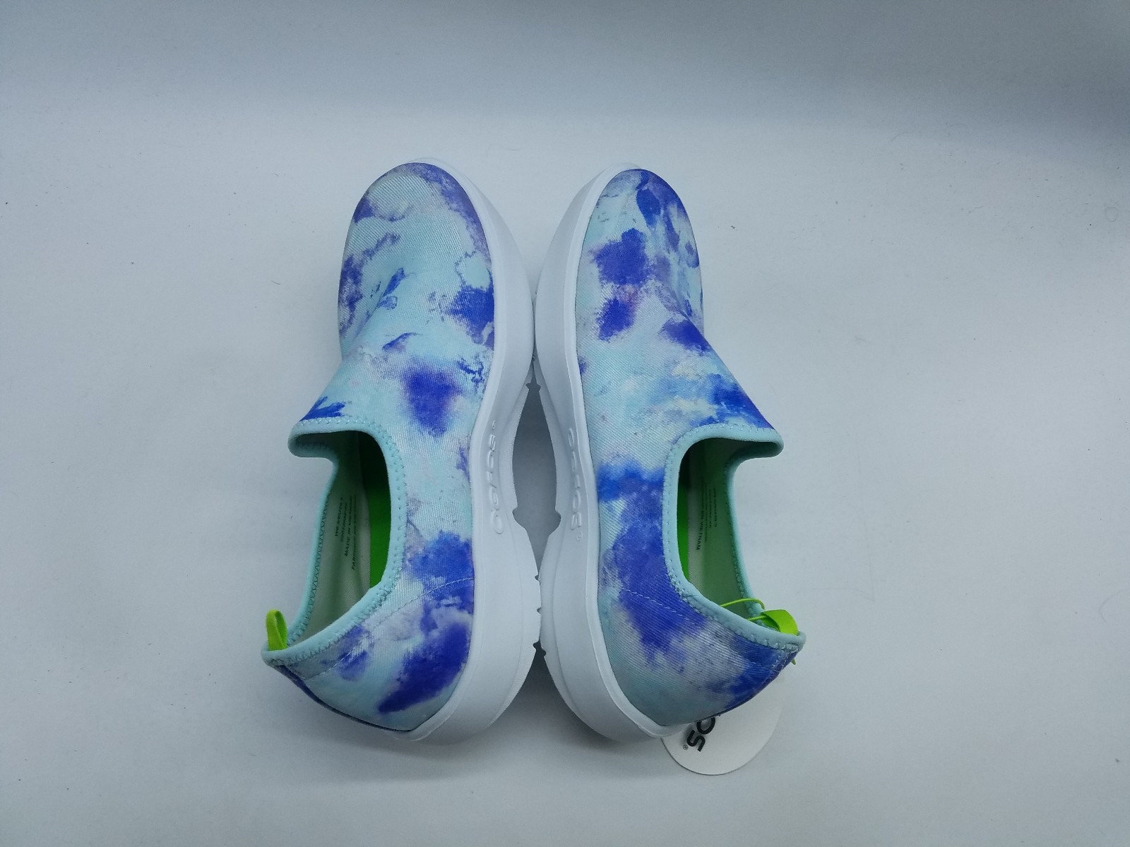 Oofos Oomg eeZee Low Women’s Size 8.5 Comfort Slip On Shoes Tie Dye Aqua