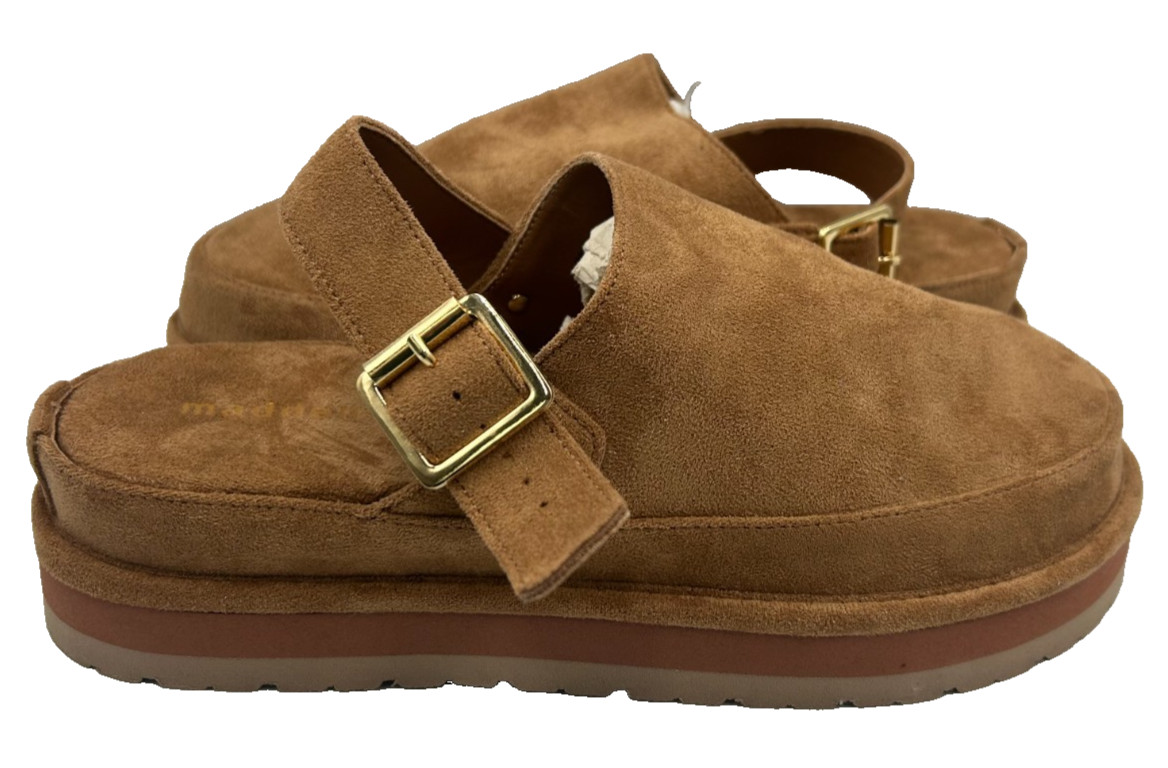 Madden Girl Women’s Graham Slip On Comfort Walking Clogs Brown Size:6 191D