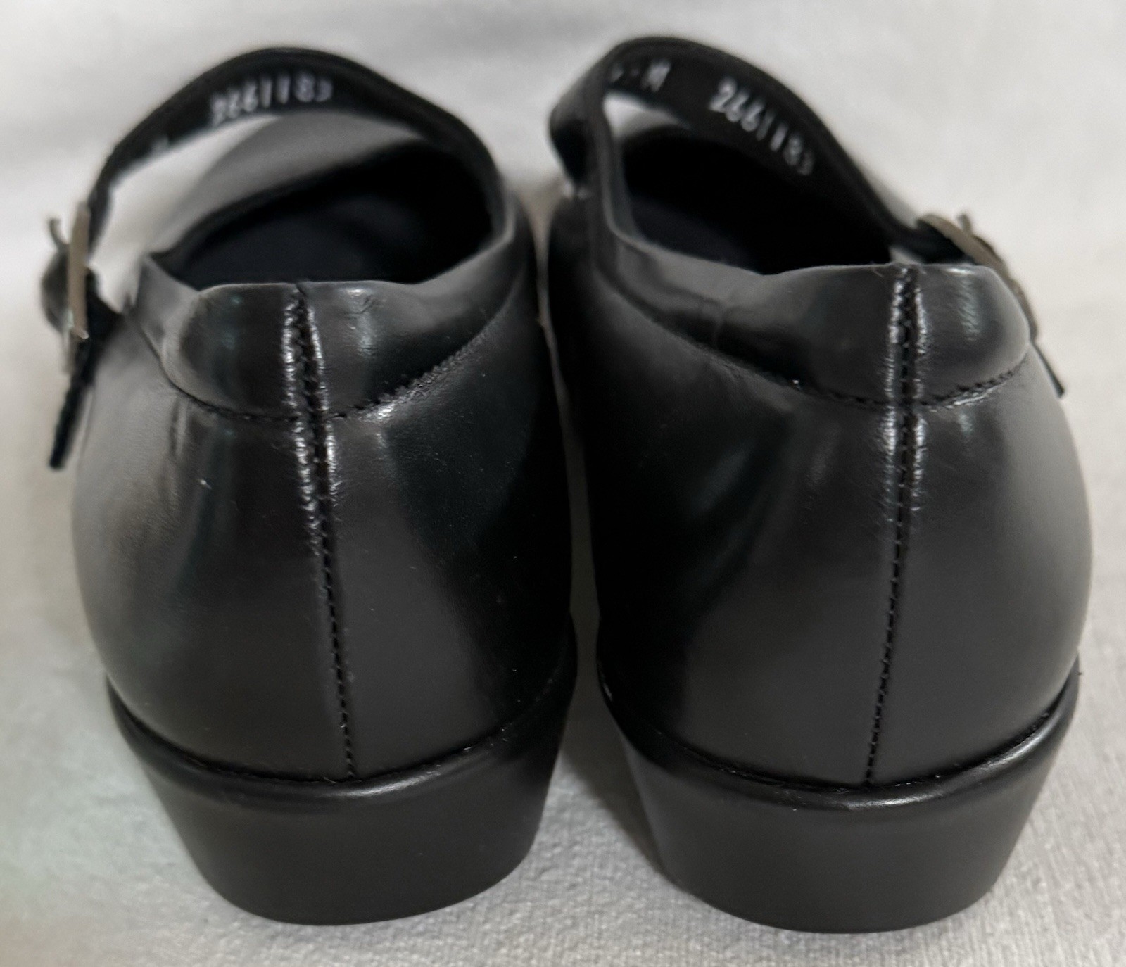 SAS Maria Women’s Black Leather Mary Jane Comfort Shoes Size 10 Tripad USA Made