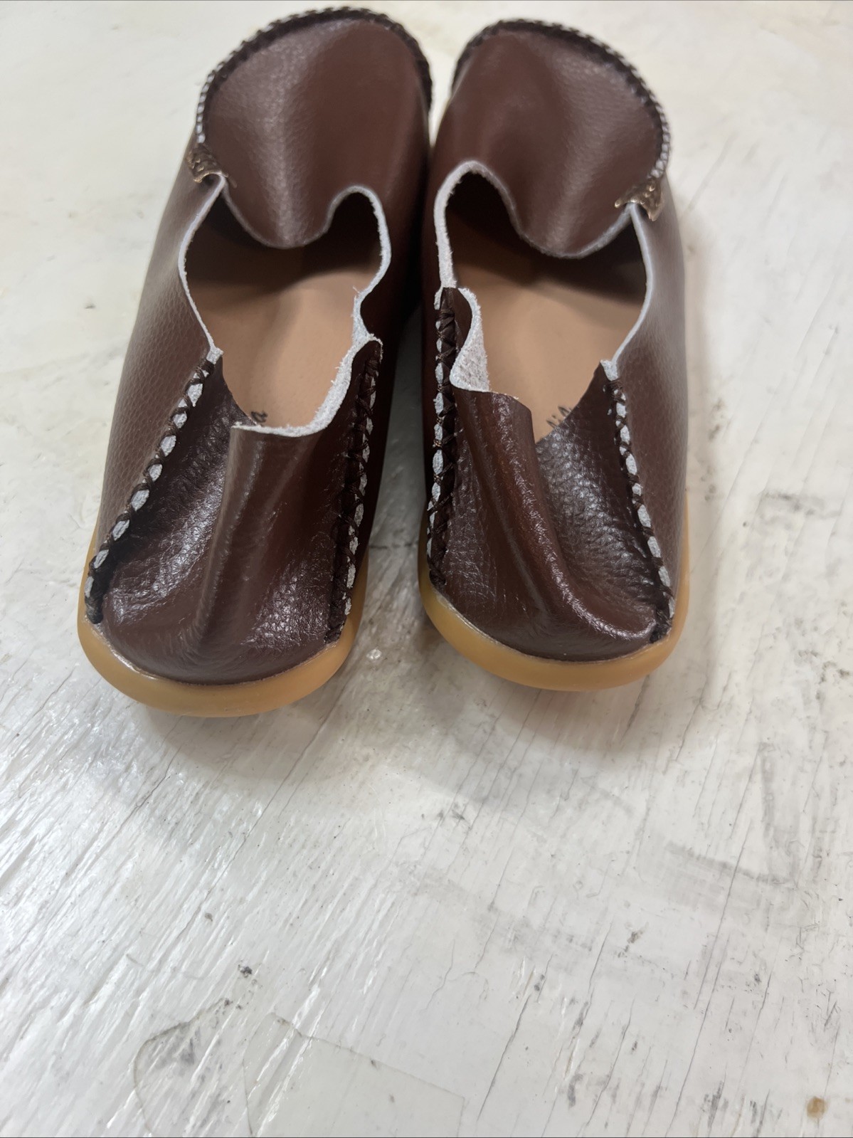Venus Celia Loafer Women’s Brown Leather Flats Size 43 US 10.5 – Comfort Walkin