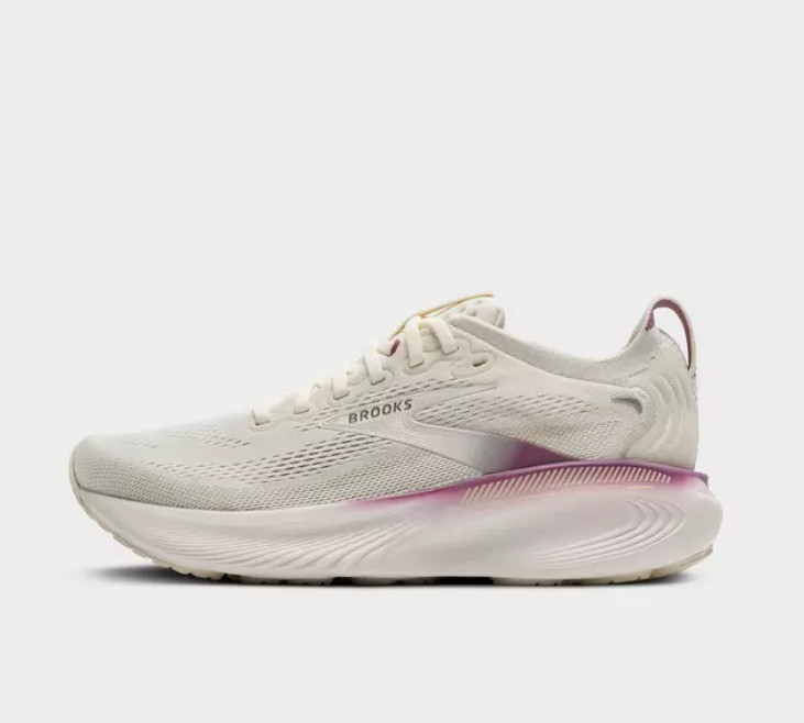 NO IMPORT FEE !!Women’s Brooks Adrenaline GTS 25 Running Shoes,Coconut/Argyle