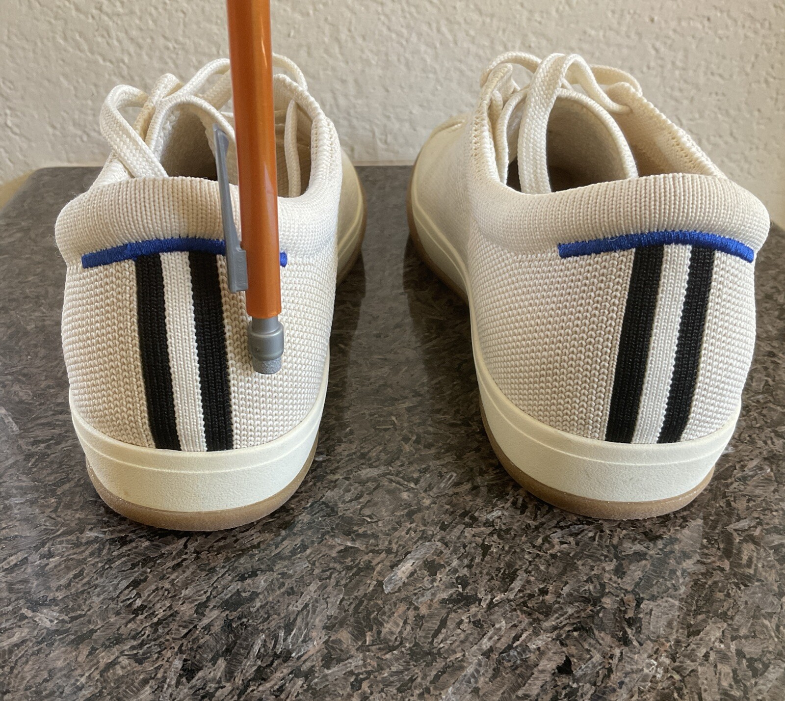 Rothy’s “The Lace Up” Womens Knit Sneaker Size 8 Color: Blonde