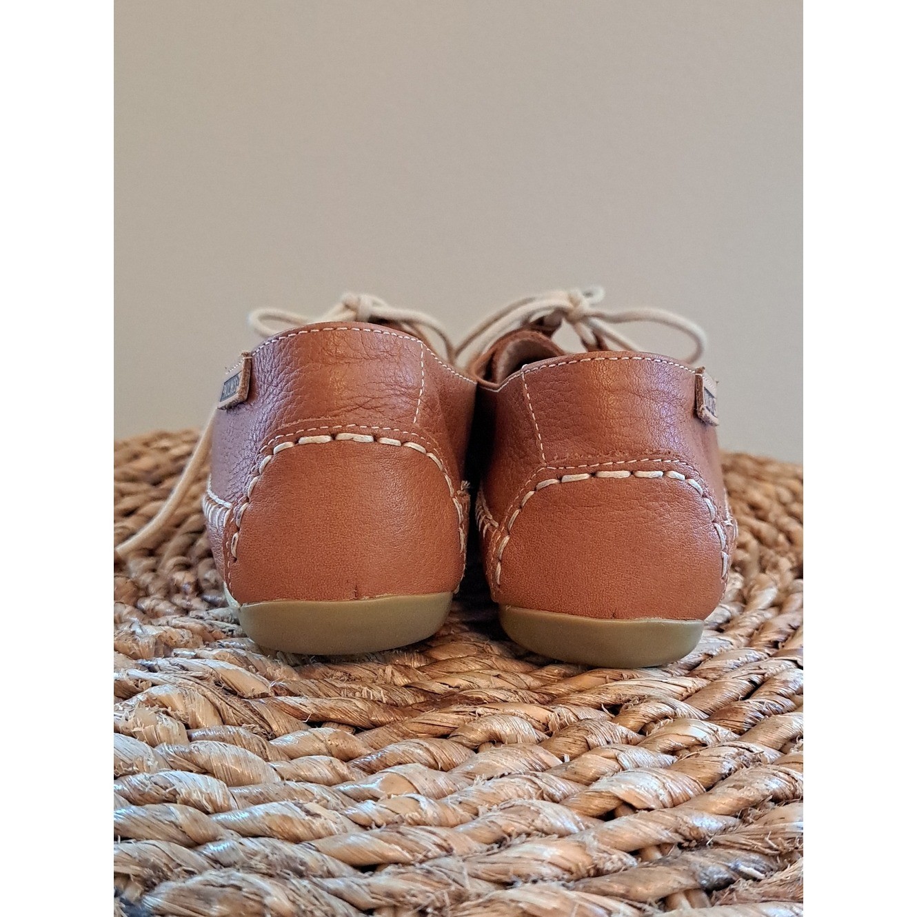 Pikolinos Womens Roma Luxury/Travel/Preppy Saddle Brown Leather Shoes EU38/US7.5